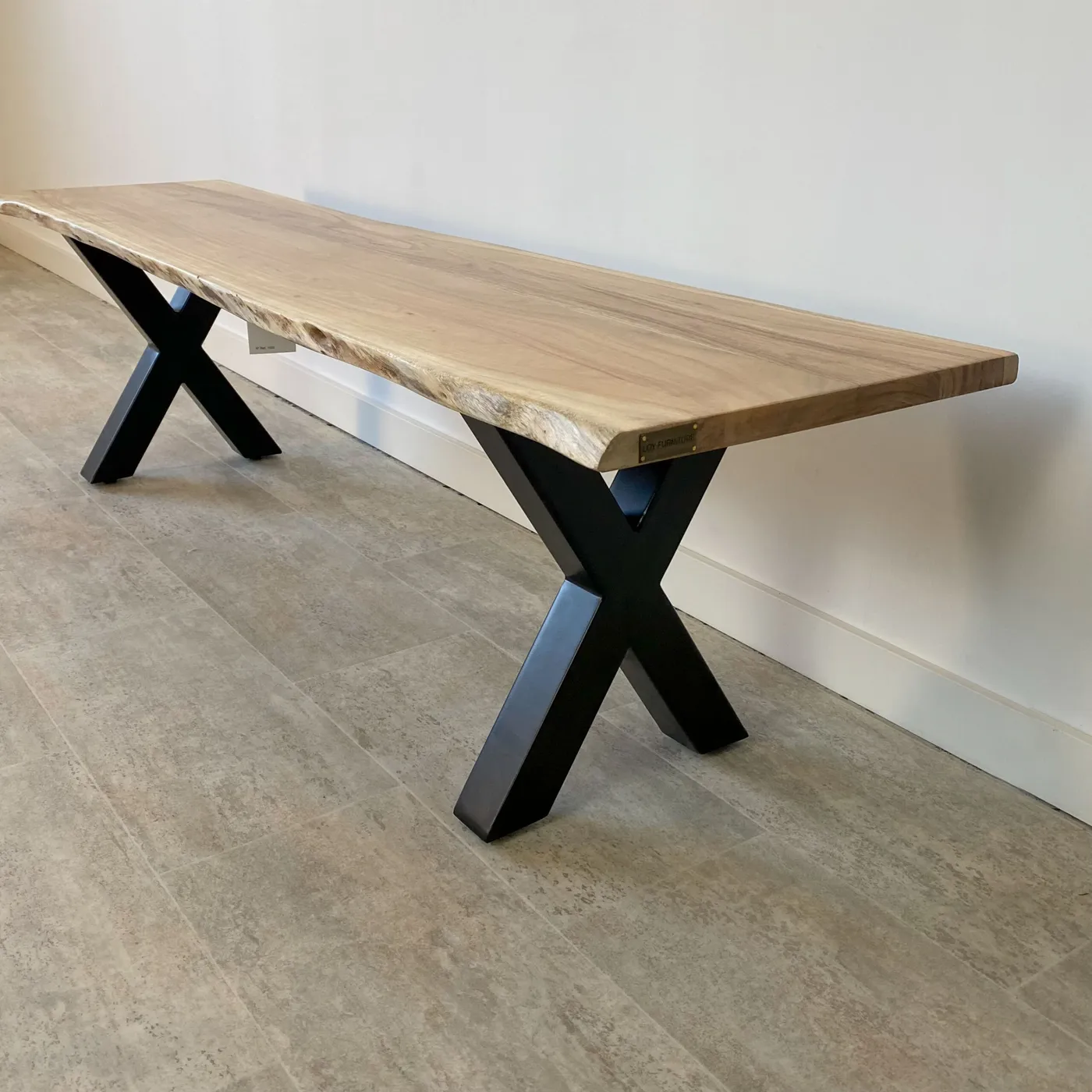 Solid acacia bench – 2.6 cm top — Photo 3