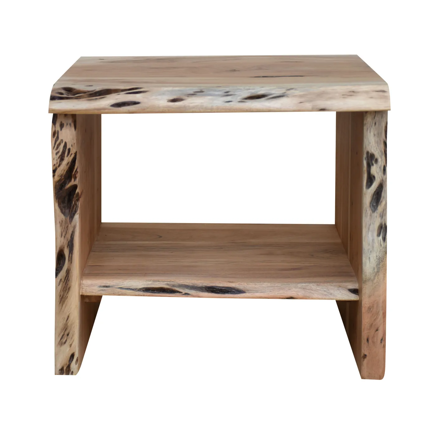 Natura Edge acacia bedside table — Photo 1