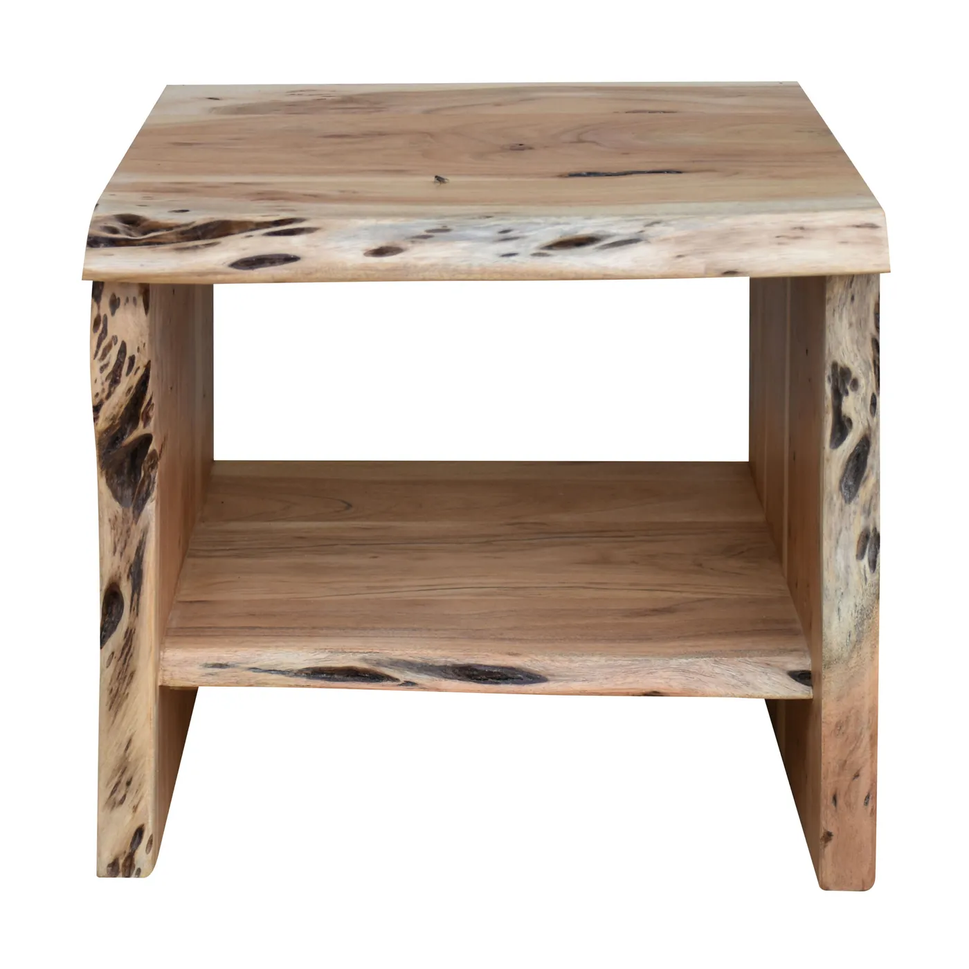 Natura Edge acacia bedside table — Photo 2