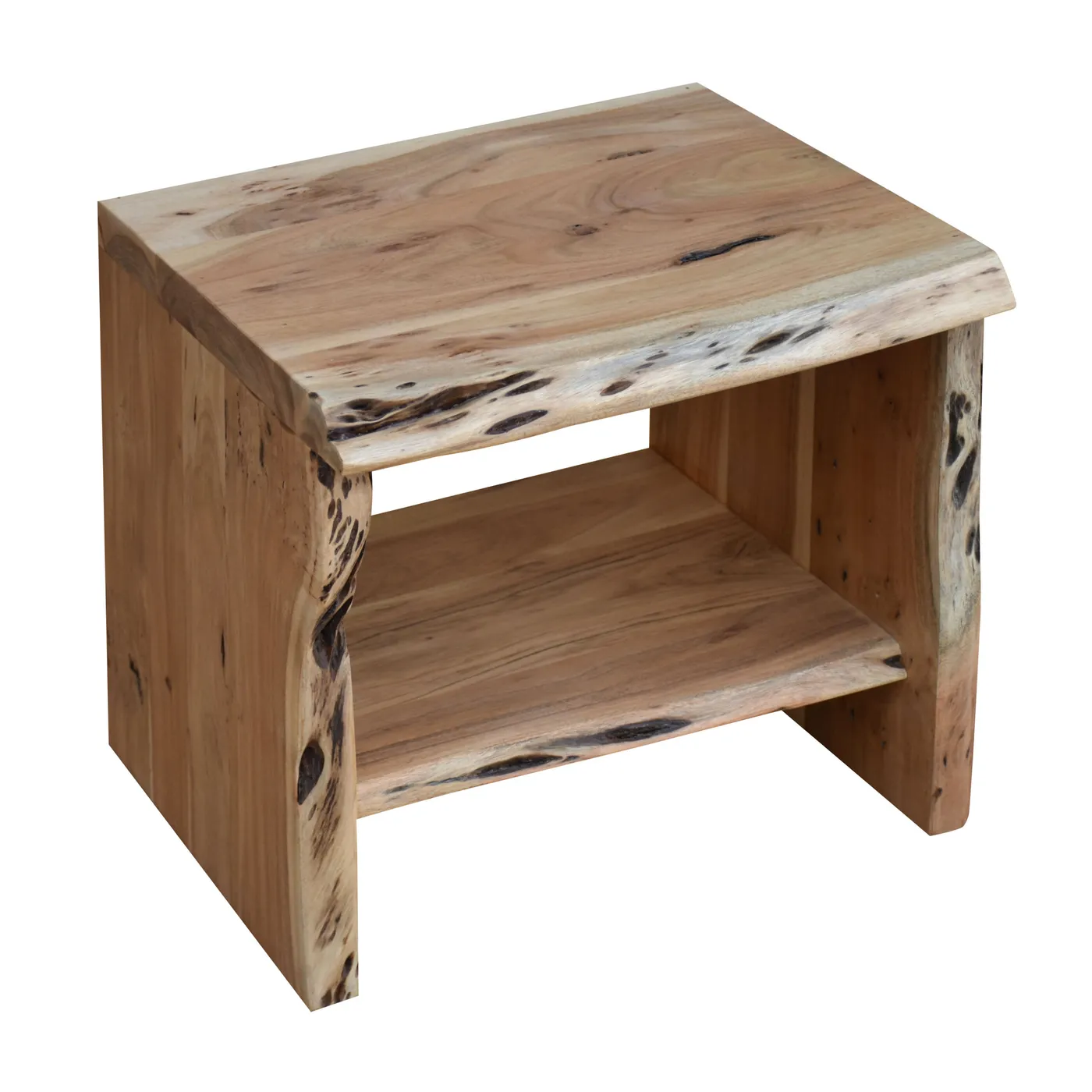 Natura Edge acacia bedside table — Photo 3