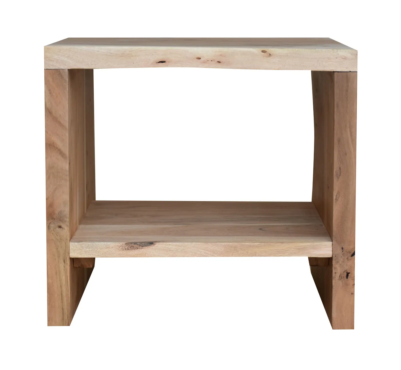 Natura Edge acacia bedside table — Photo 4
