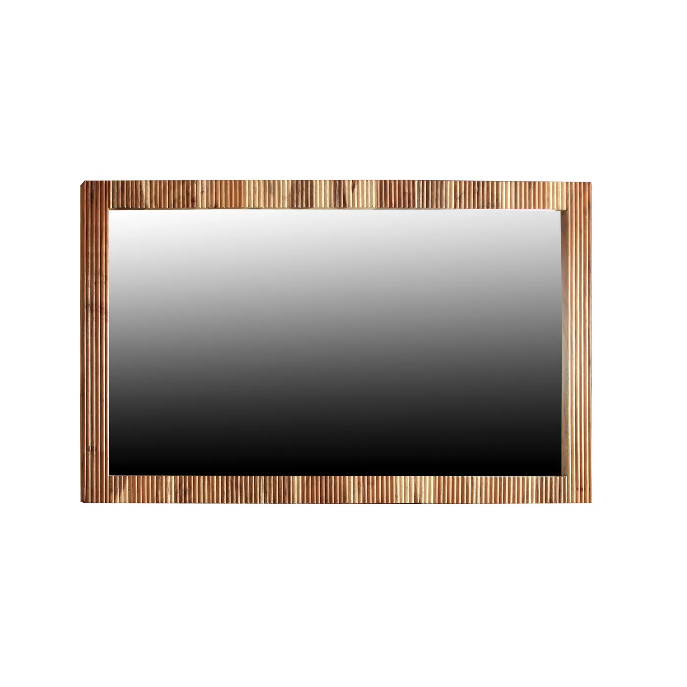 Rectangular Bronx acacia mirror — Photo 4