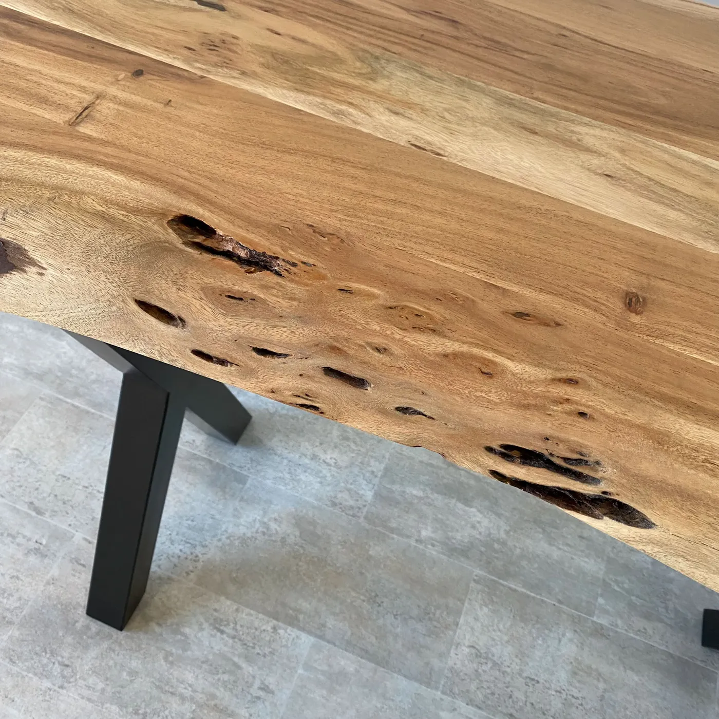 Mesa alta de acacia maciza — Foto 5