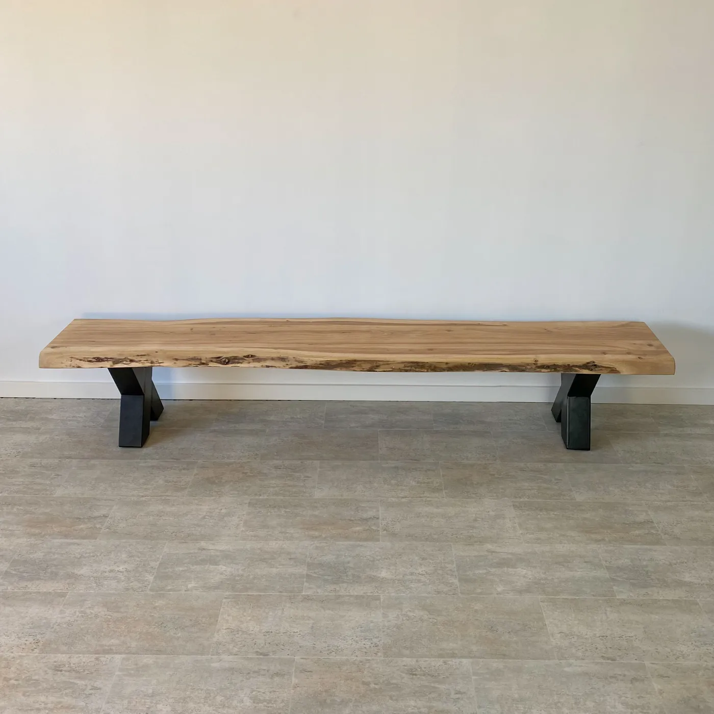 Solid acacia bench – 5.5 cm top — Photo 2