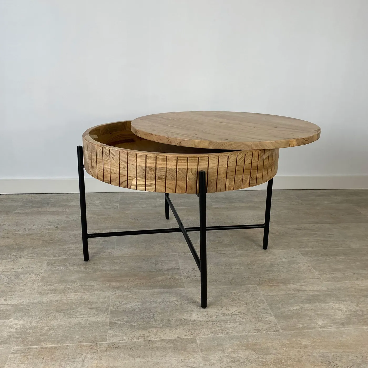 Mesa de centro Barcelona de acacia — Foto 1