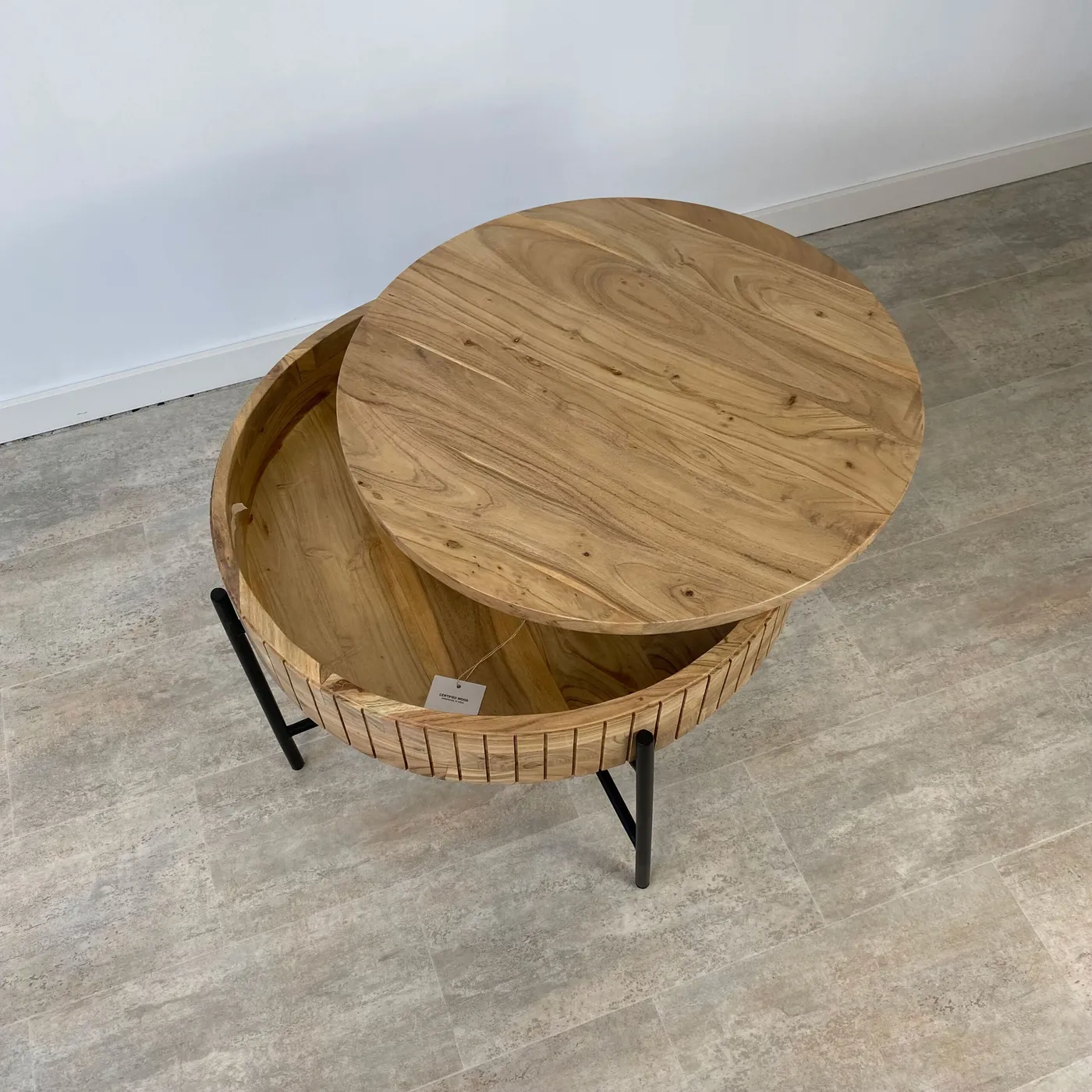 Mesa de centro Barcelona de acacia — Foto 2