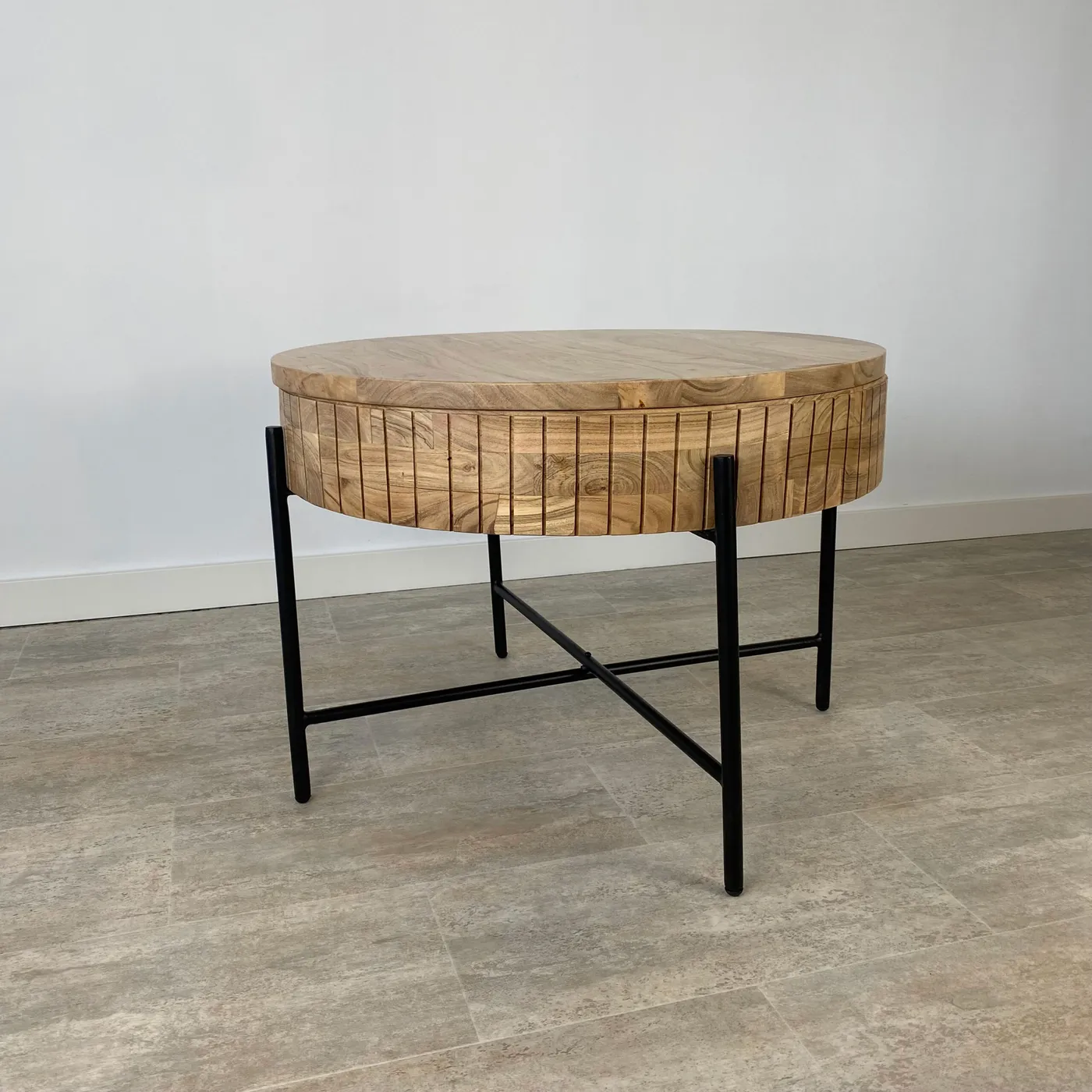 Mesa de centro Barcelona de acacia — Foto 5