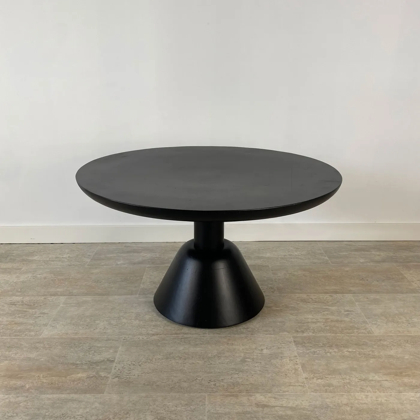 Salontafel van mangohout zwart — Foto 3
