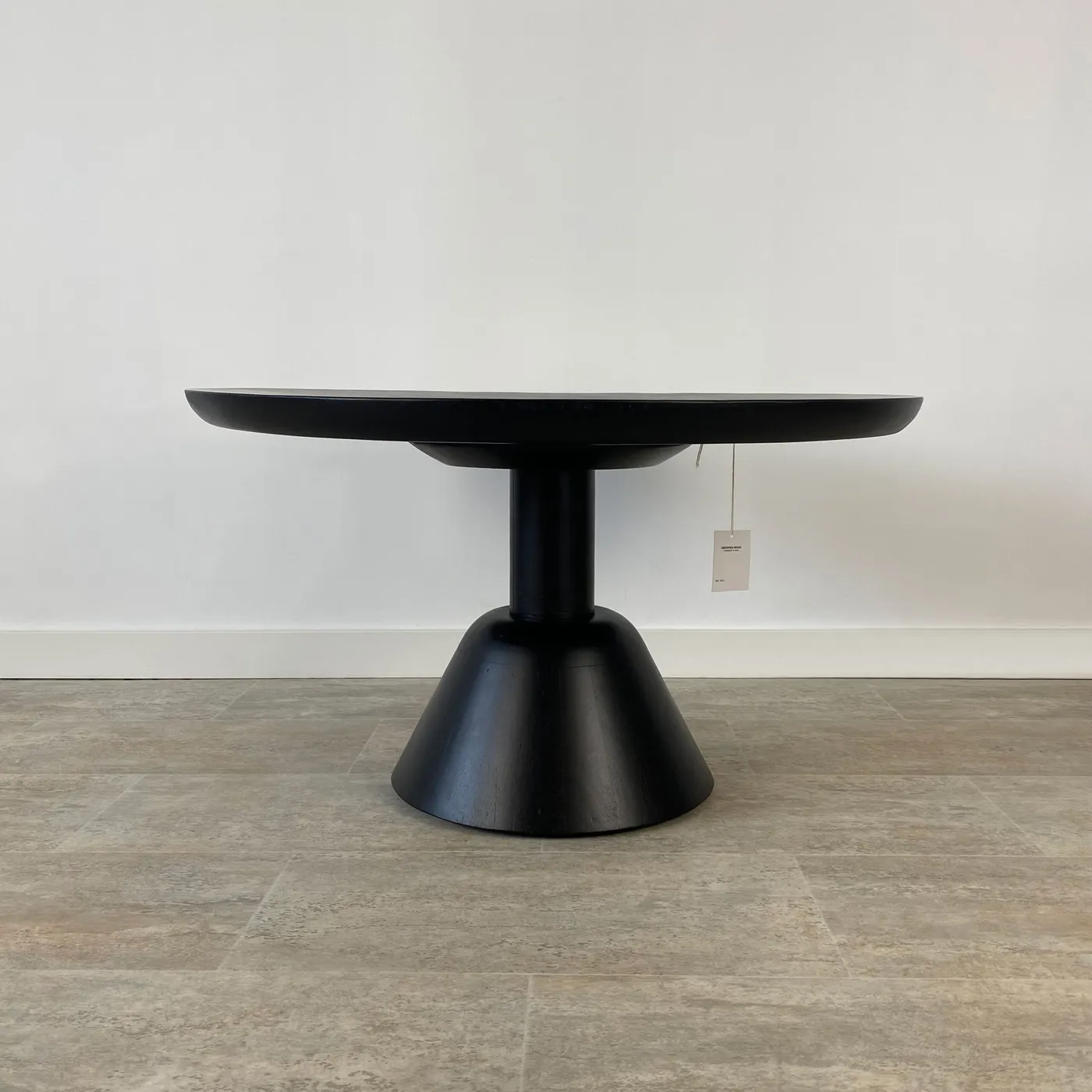 Salontafel van mangohout zwart — Foto 5