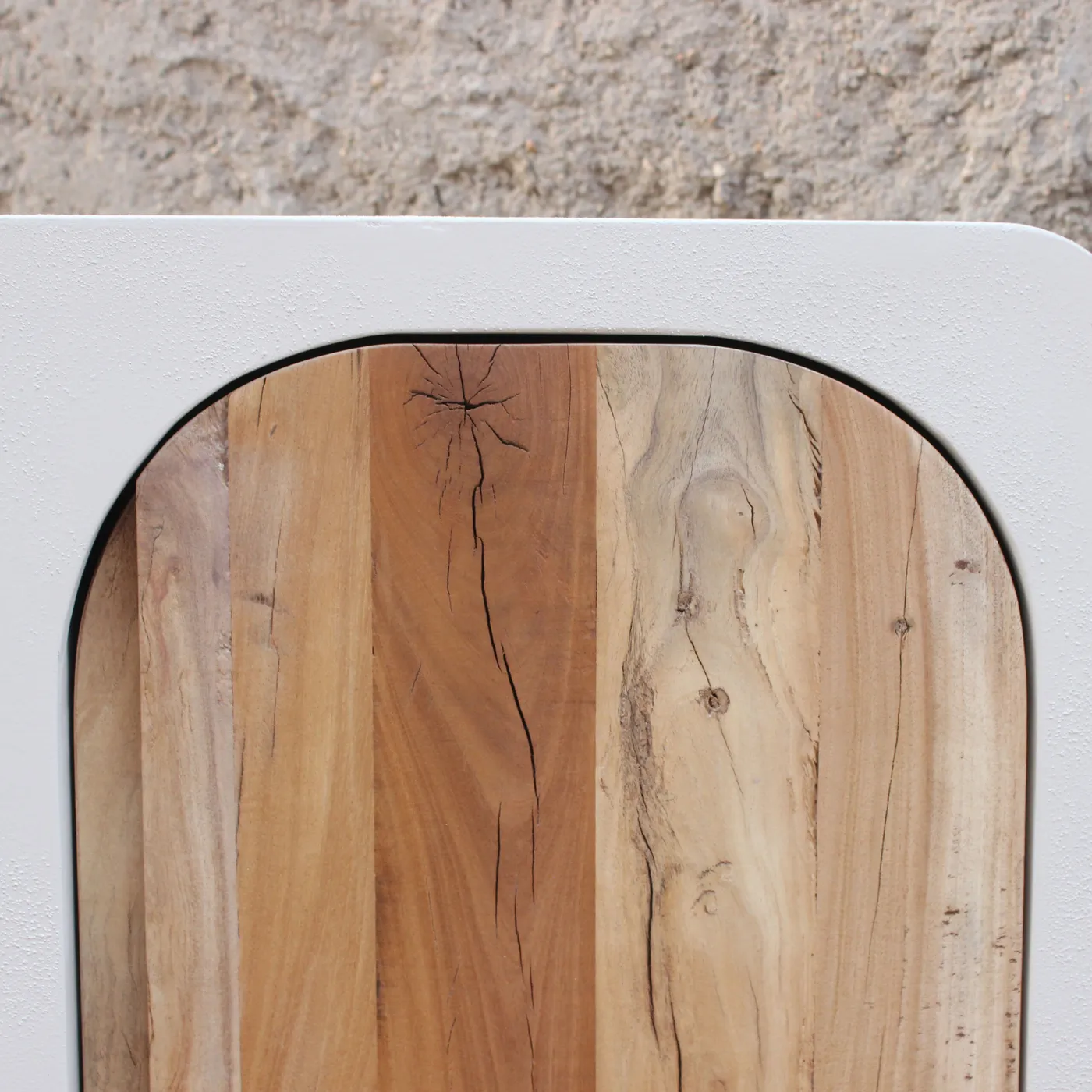 Dressoir Ibiza van gerecycled hout en betonlook – 160 x 40 x 77 cm — Foto 6