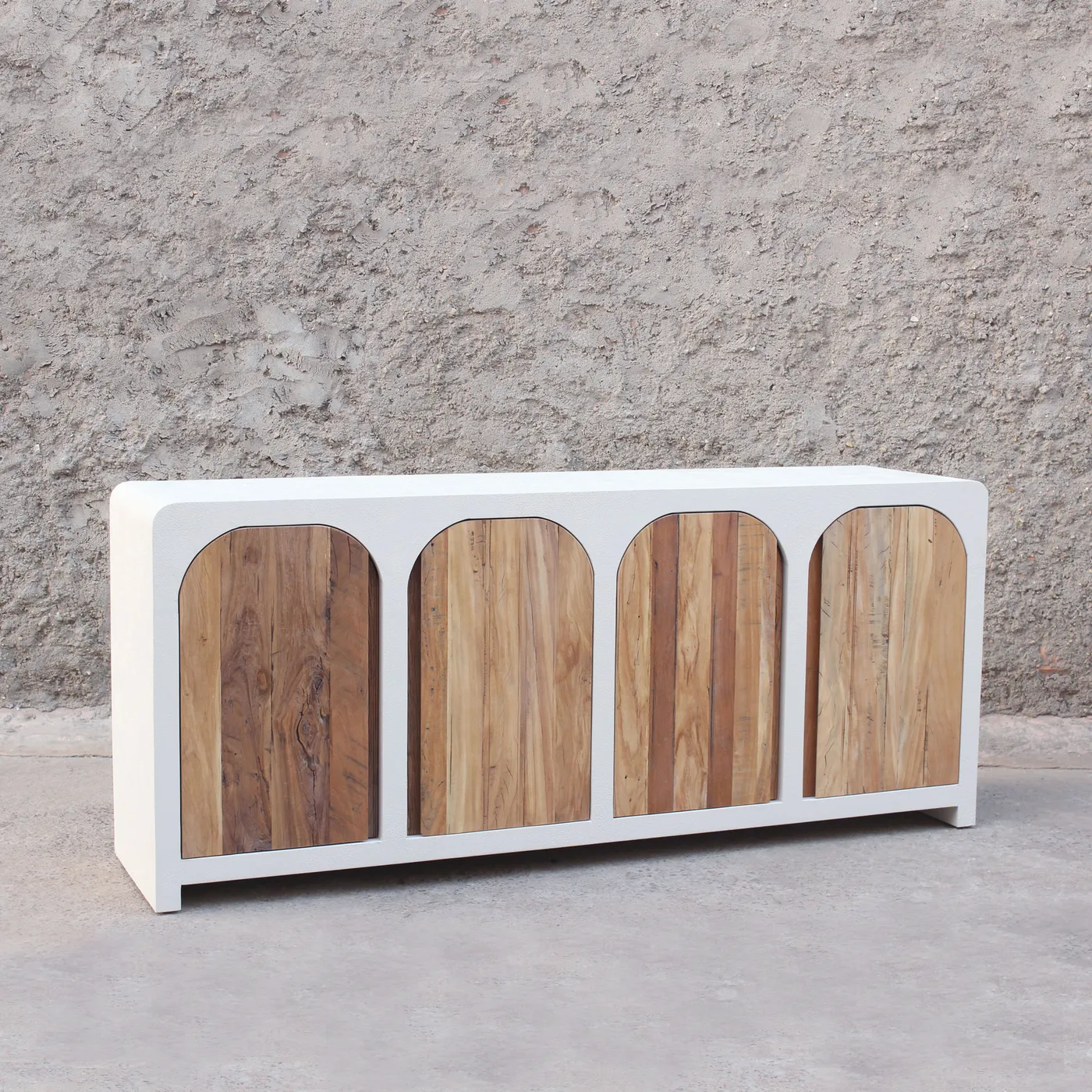 Ibiza concrete effect sideboard with doors — Photo 1