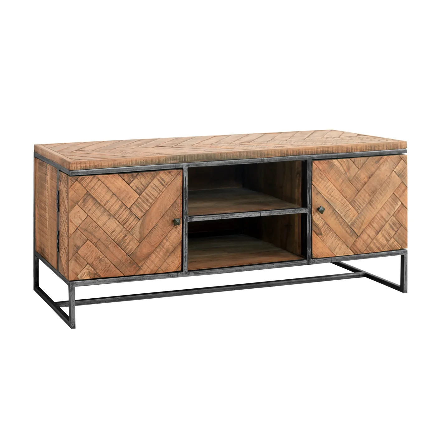 Tv-meubel Parquet van acacia en metaal — Foto 2