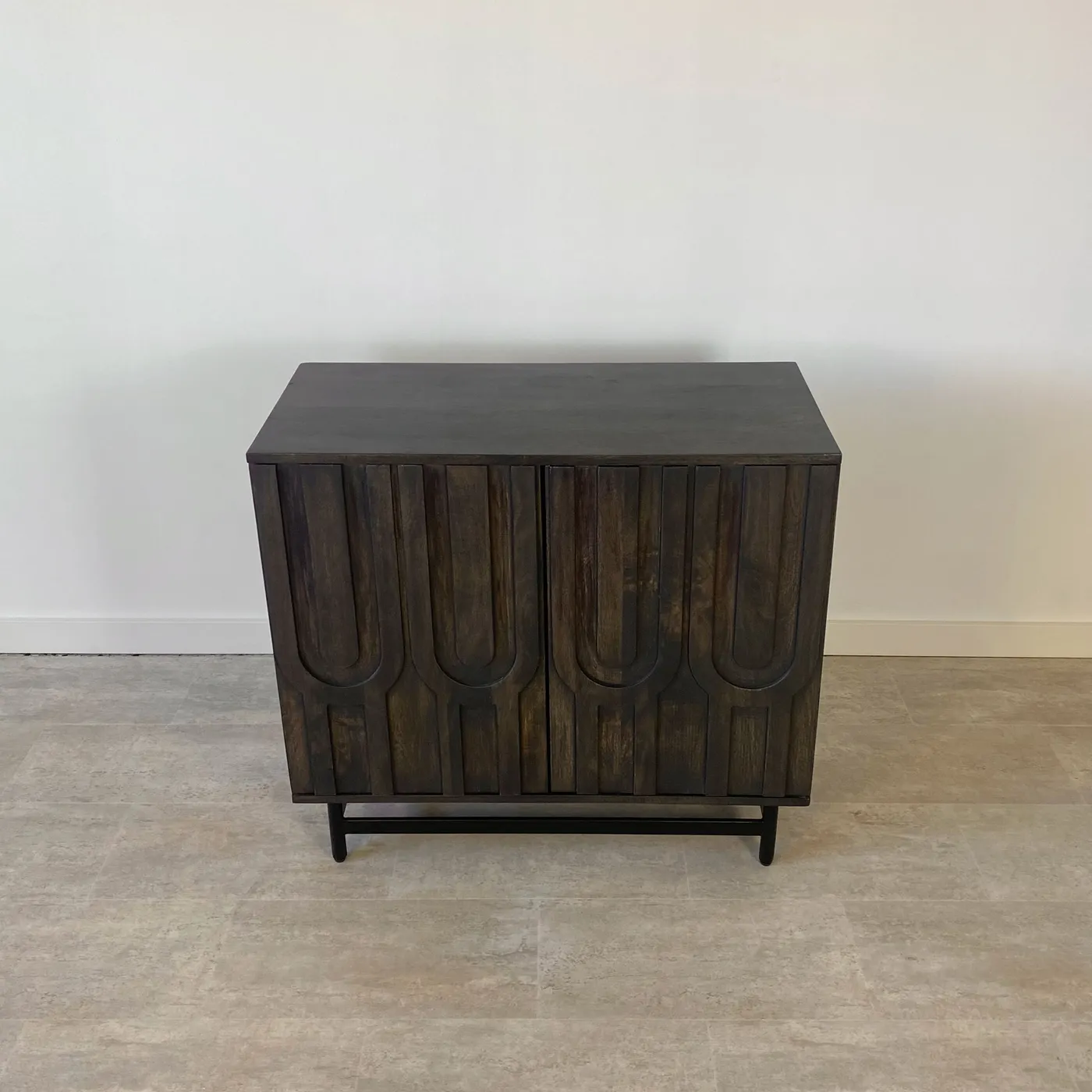 Arc mango wood cabinet – brown — Photo 5