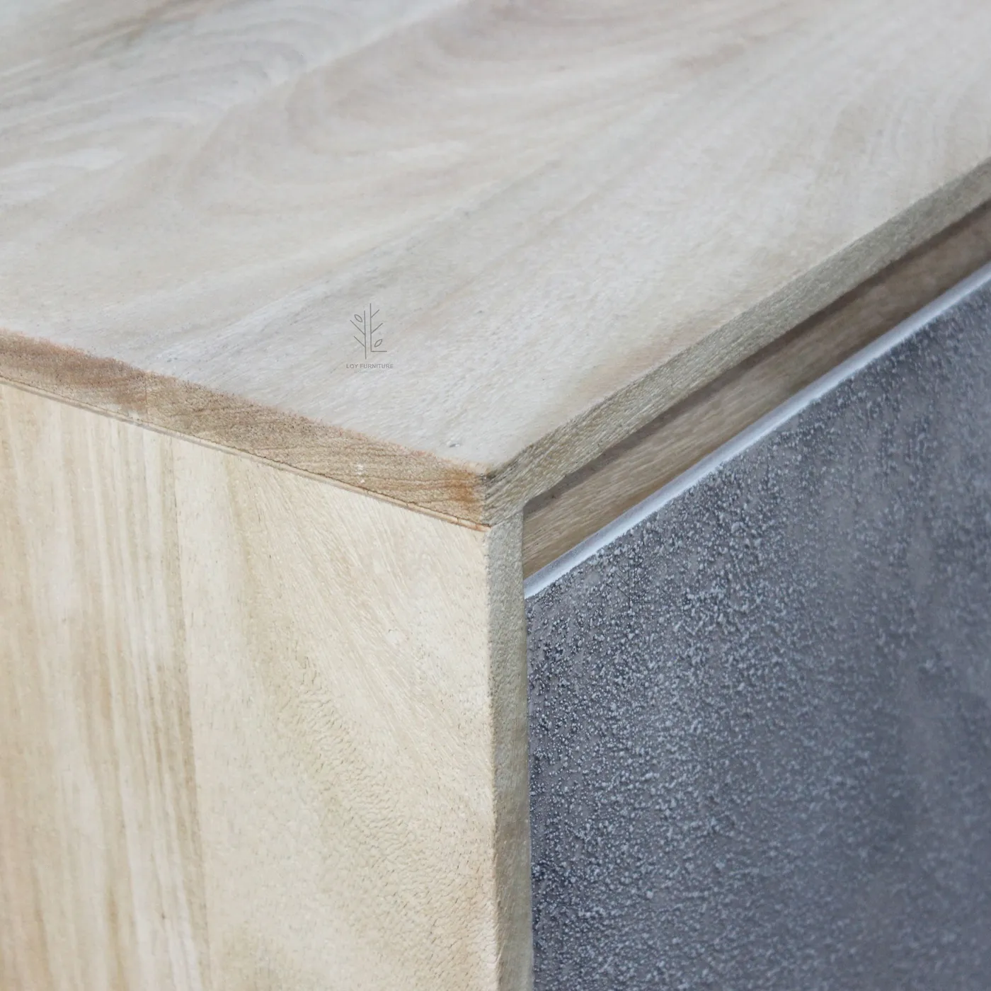 Mueble alto con puertas Ibiza de efecto cemento — Foto 3