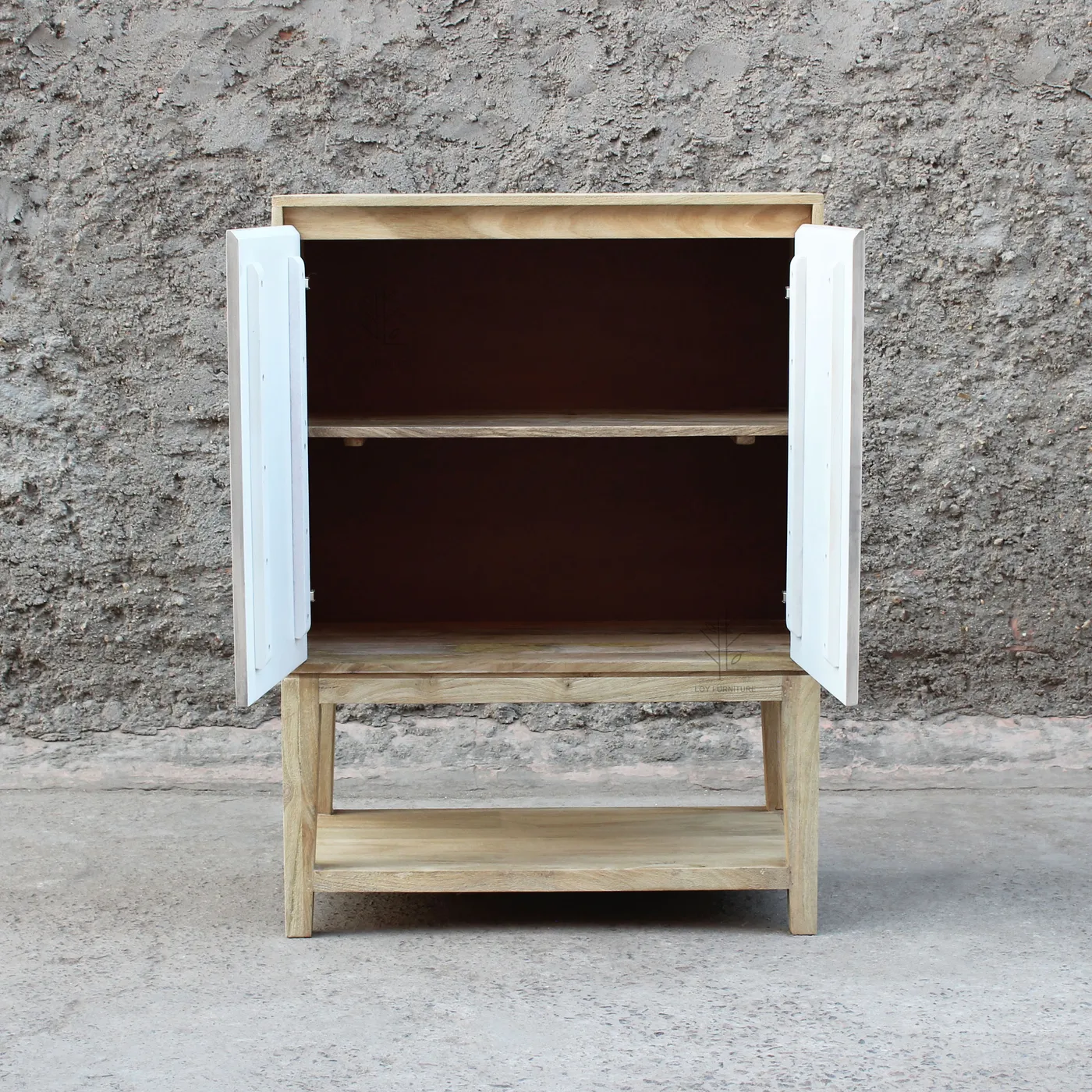 Mueble alto con puertas Ibiza de efecto cemento — Foto 4