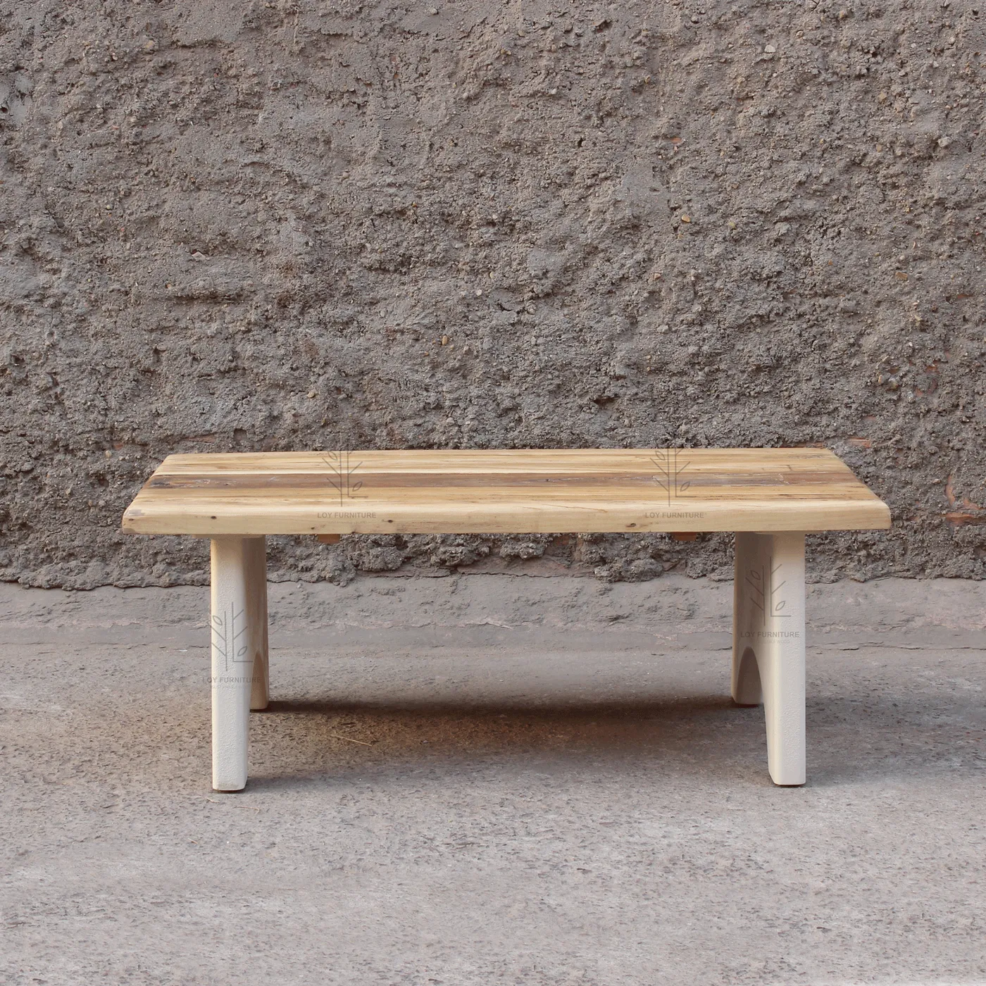 Rectangular Ibiza concrete effect coffee table — Photo 2