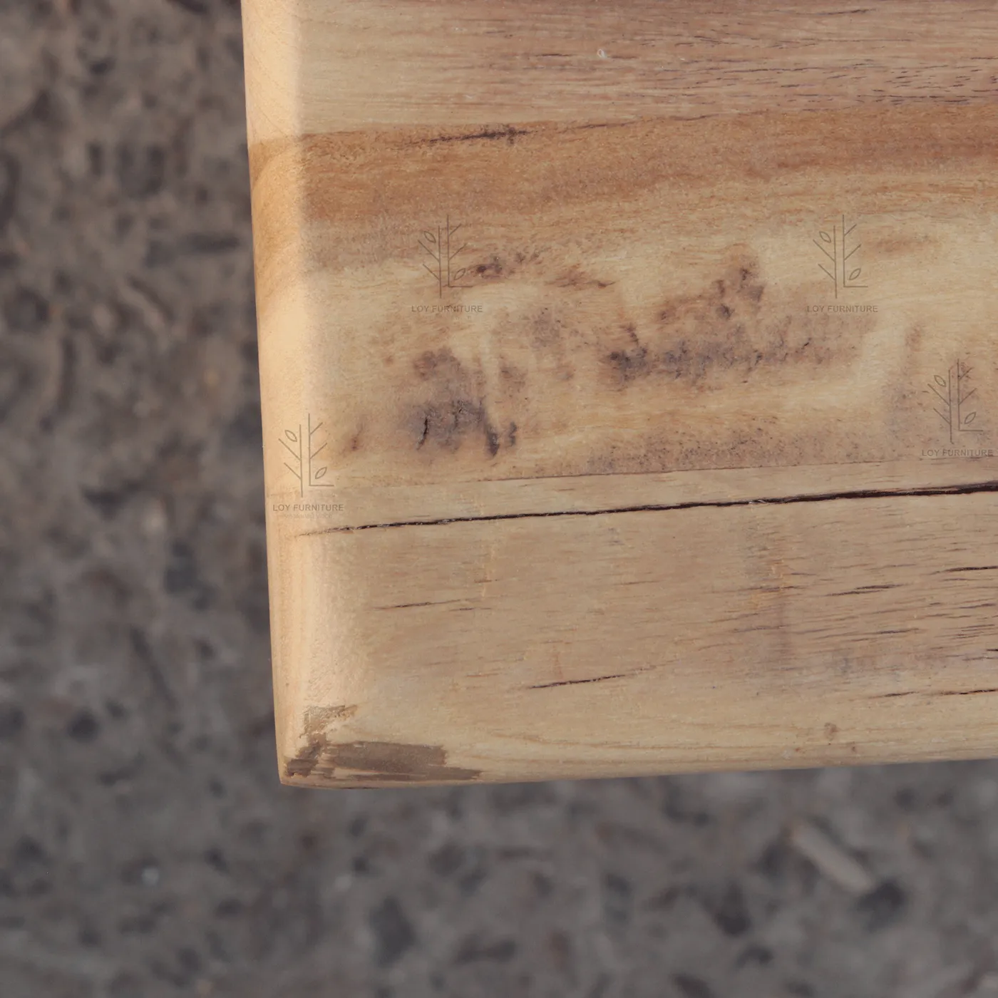Rectangular Ibiza concrete effect coffee table — Photo 5