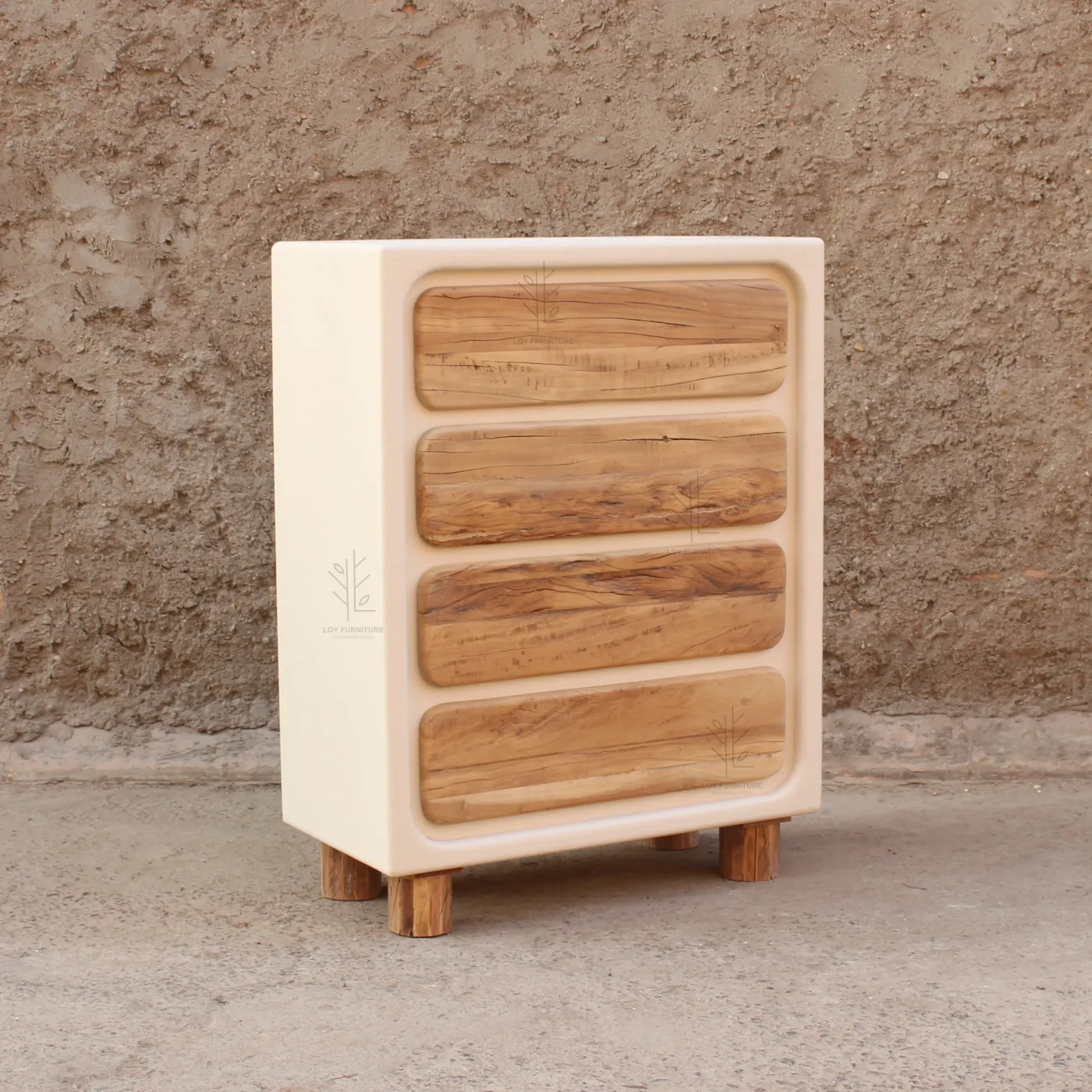 Commode à tiroirs Ibiza en effet béton — Photo 2