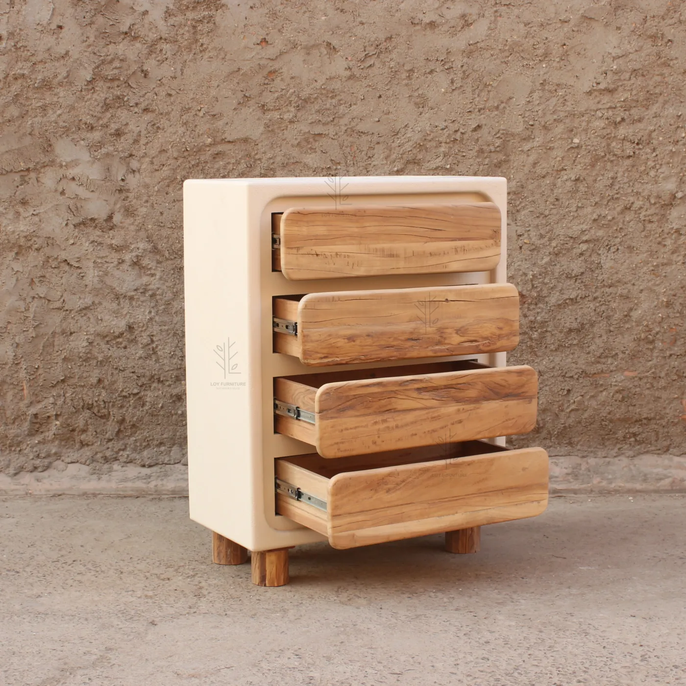 Commode à tiroirs Ibiza en effet béton — Photo 4