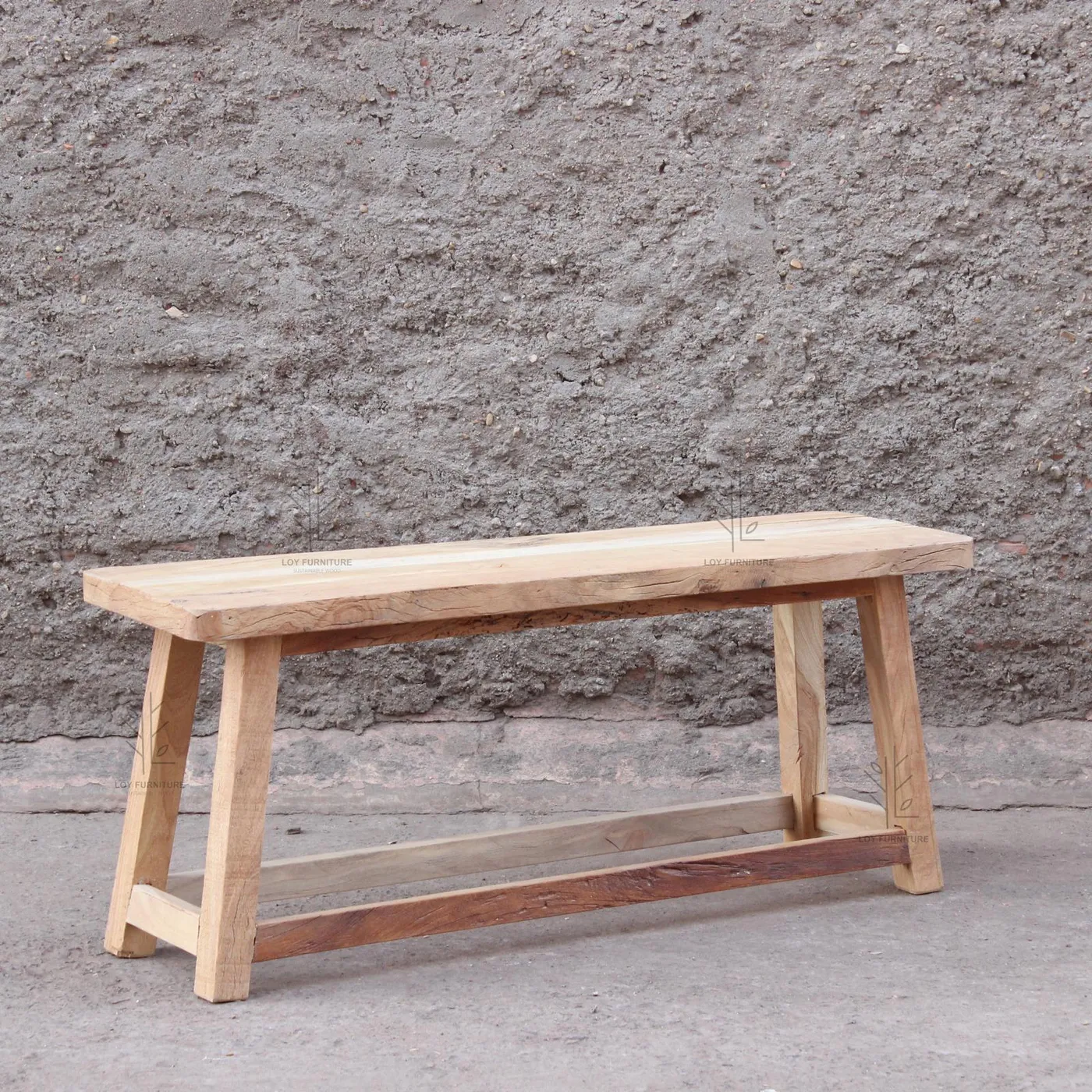 Ibiza wood recycled material bench — Photo 3