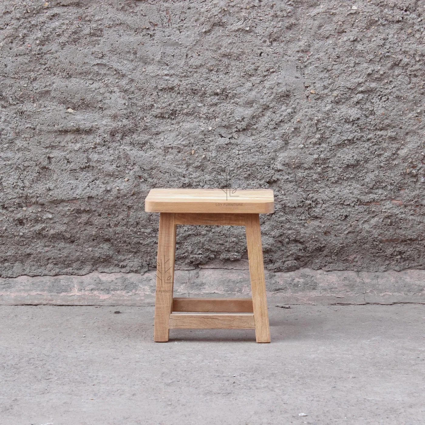 Taburete Ibiza de madera y material reciclado — Foto 2
