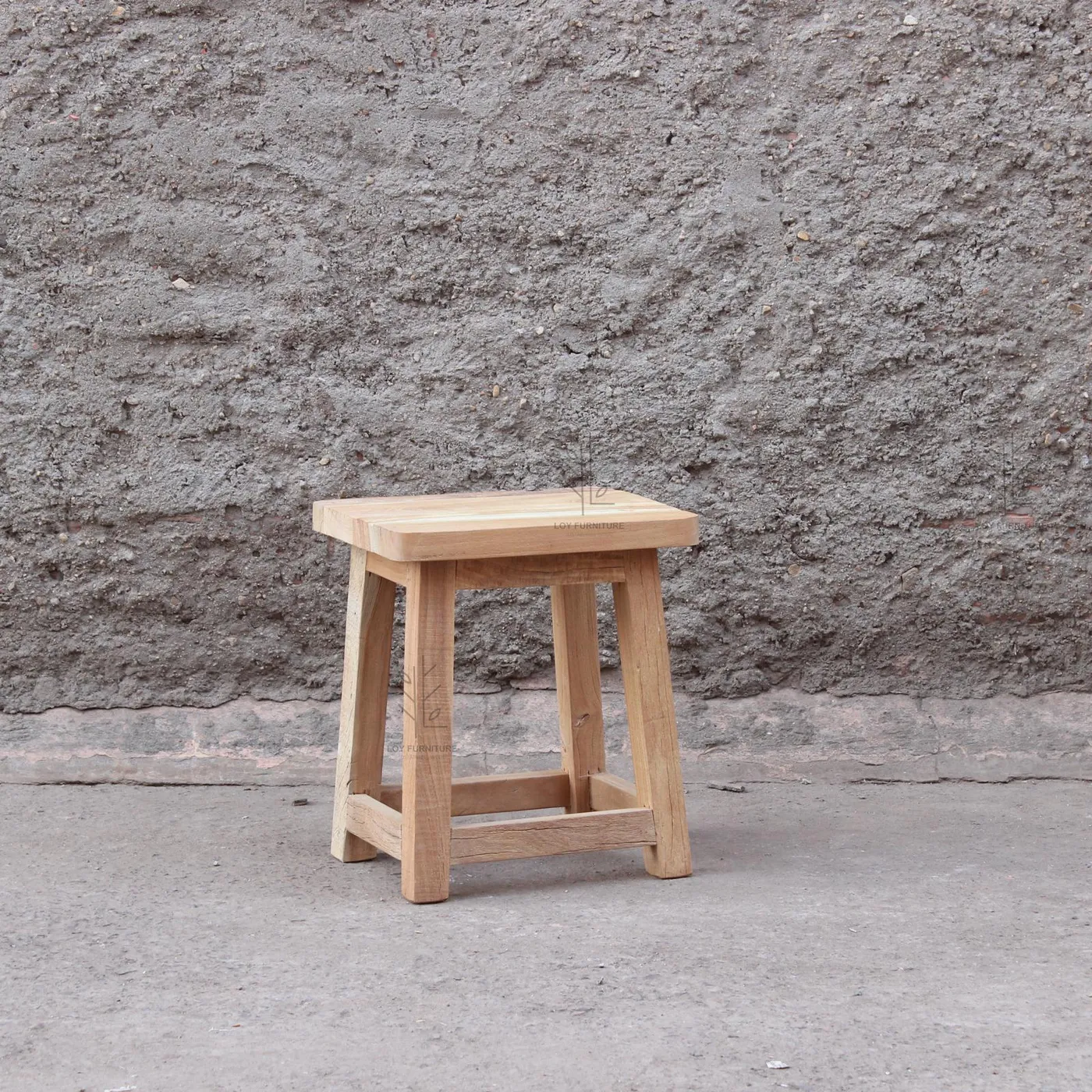 Taburete Ibiza de madera y material reciclado — Foto 3