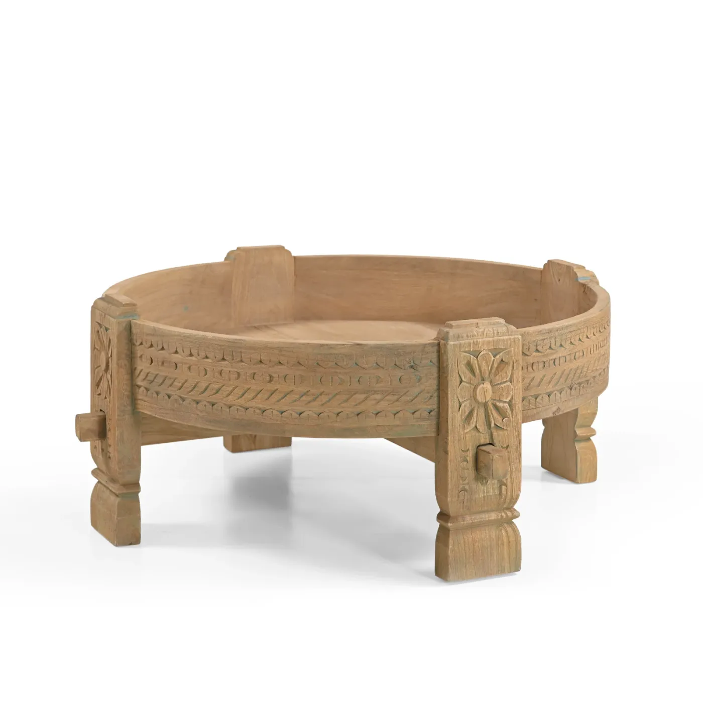 Table basse ronde Antic en manguier
