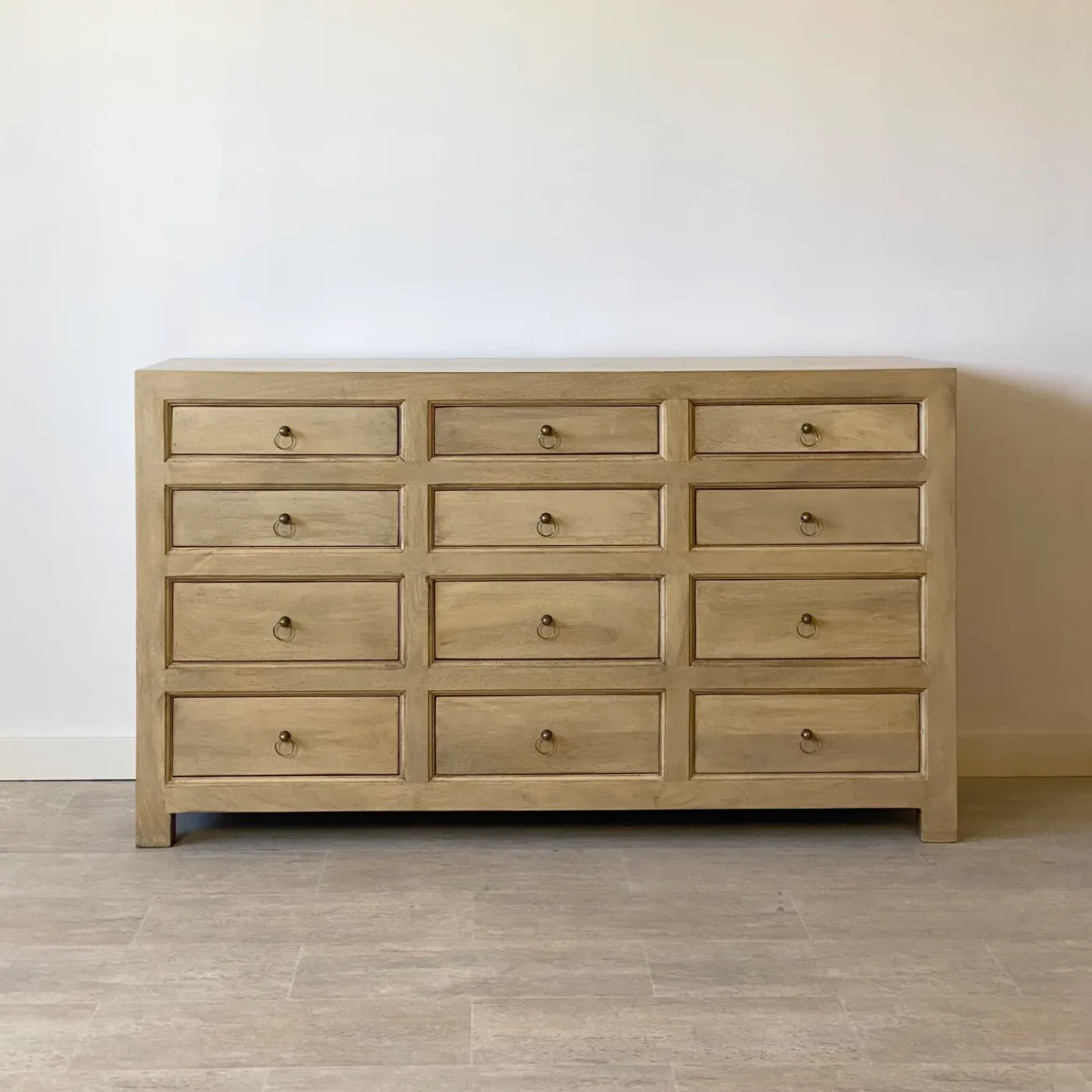 Commode 12 tiroirs Rustic en manguier — Photo 1