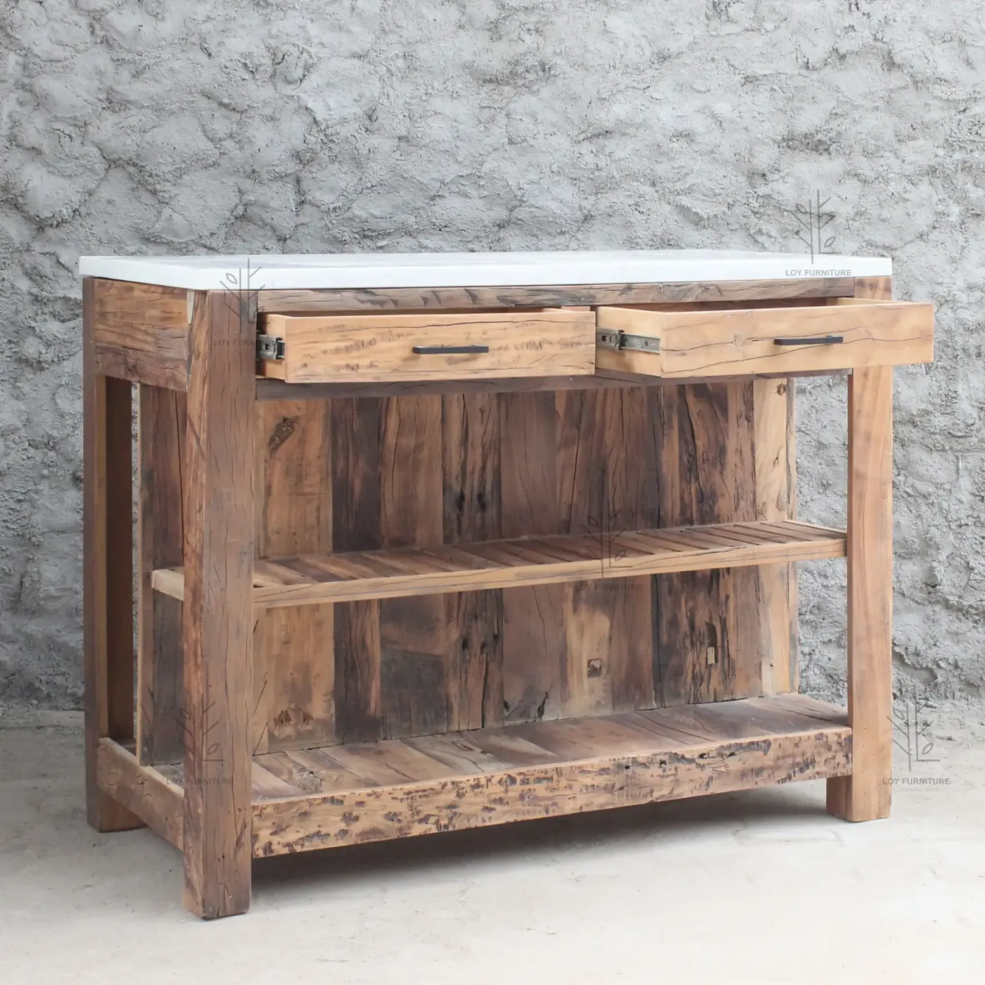 Article Isla Ibiza en bois et marbre recyclé — Photo 3