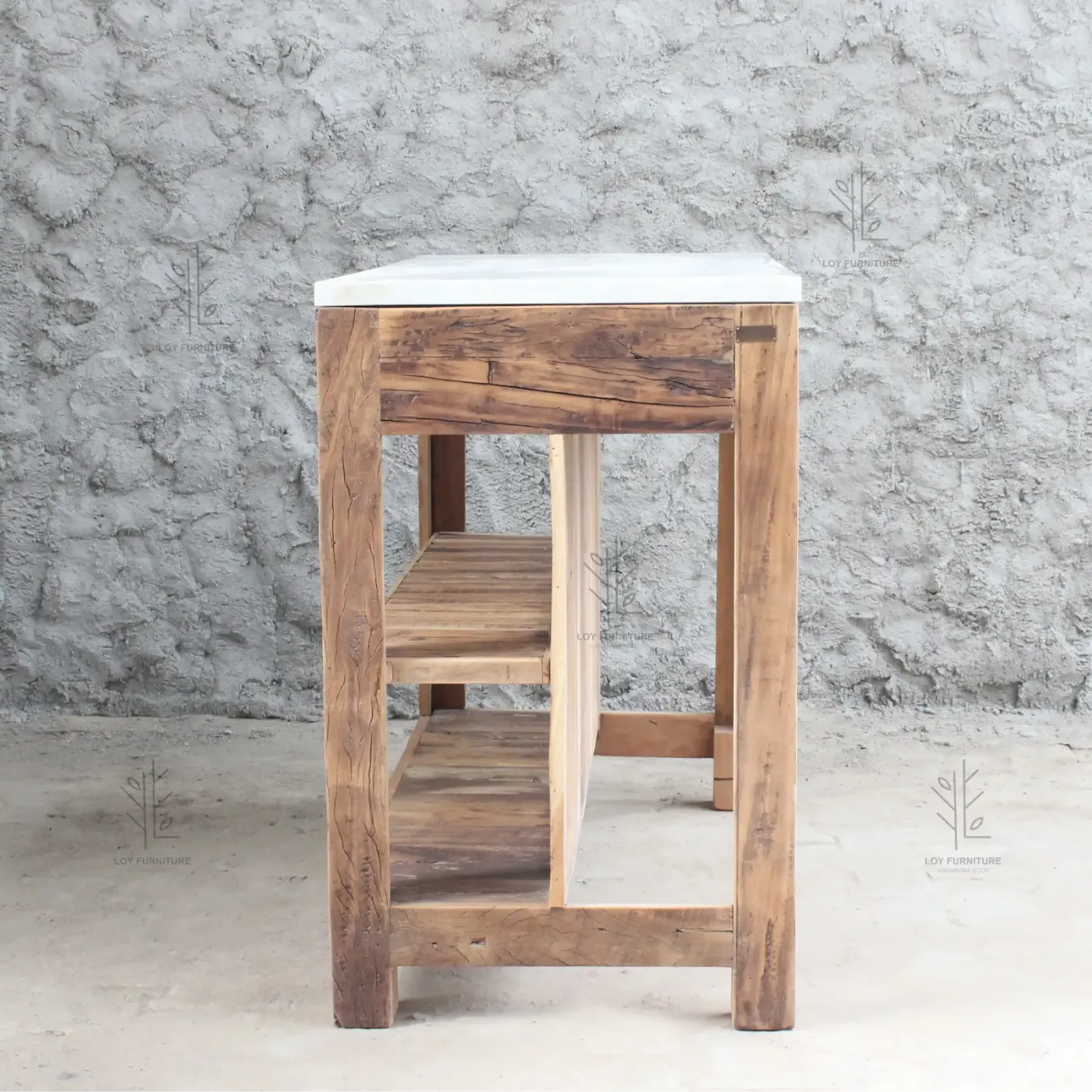 Article Isla Ibiza en bois et marbre recyclé — Photo 5