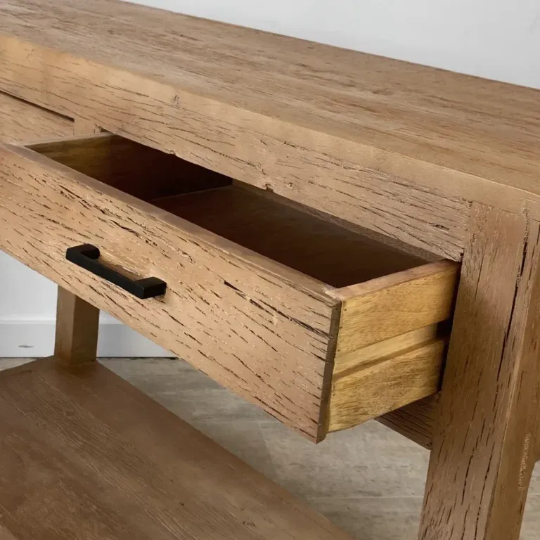 Console console d’entrée / Formentera en bois et matériau recyclé — Photo 2