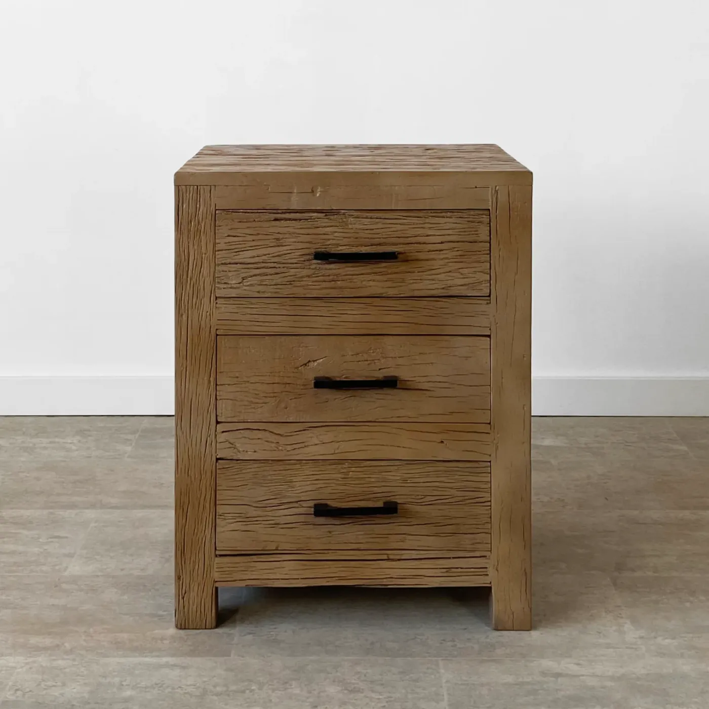 Formentera wood recycled material bedside table — Photo 1