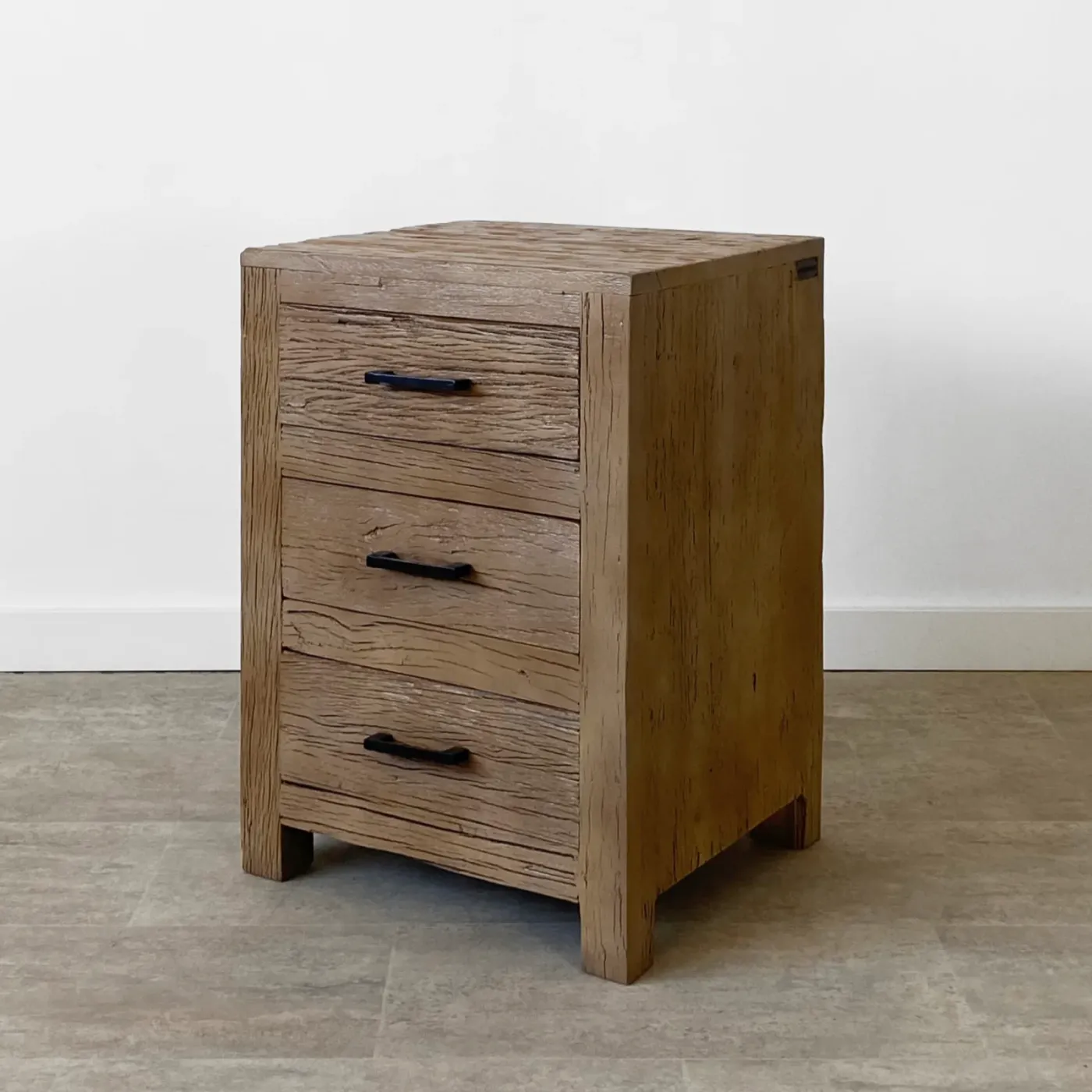 Formentera wood recycled material bedside table — Photo 2