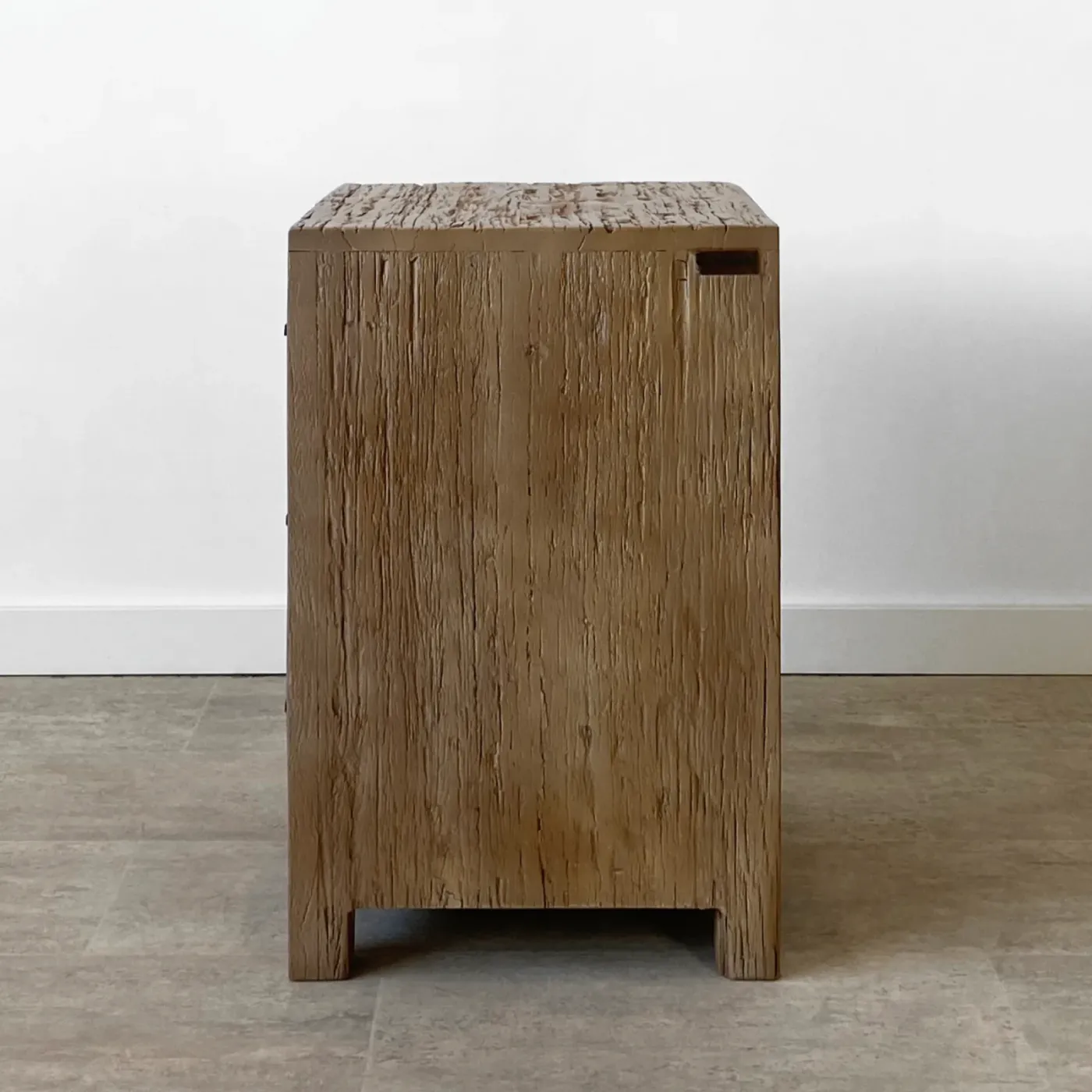 Formentera wood recycled material bedside table — Photo 4