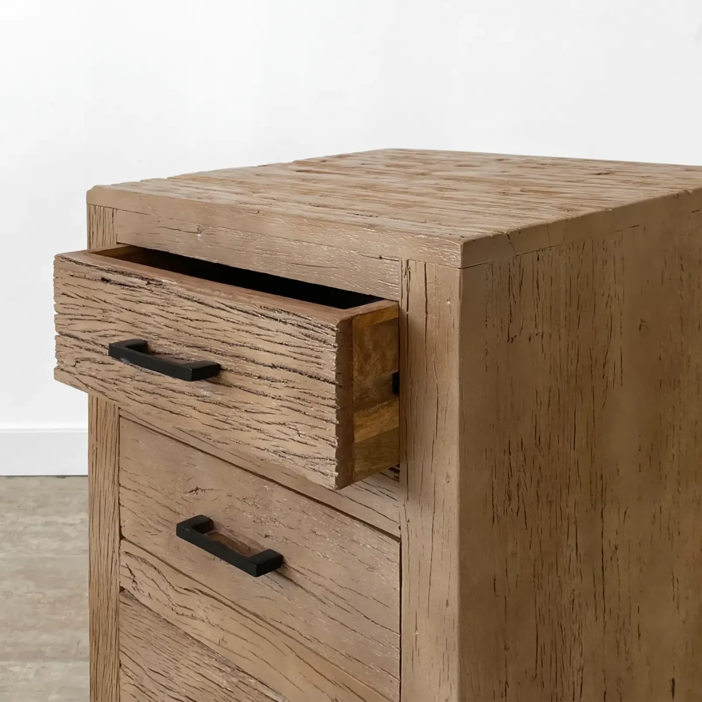 Formentera wood recycled material bedside table — Photo 6