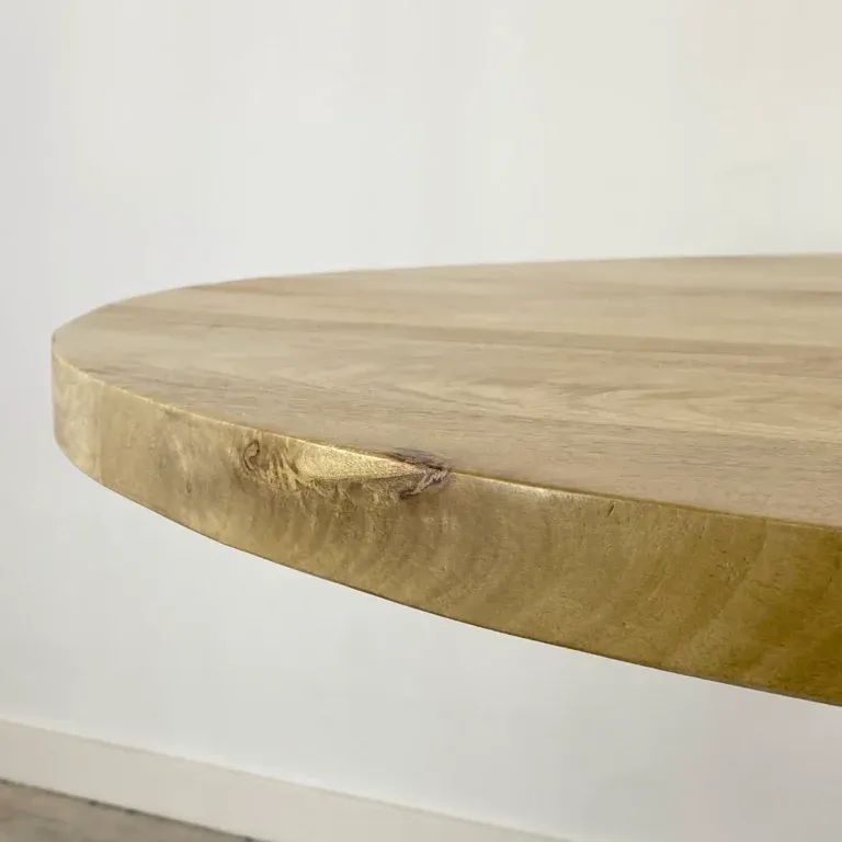 Round Provenzal mango wood dining table — Photo 2