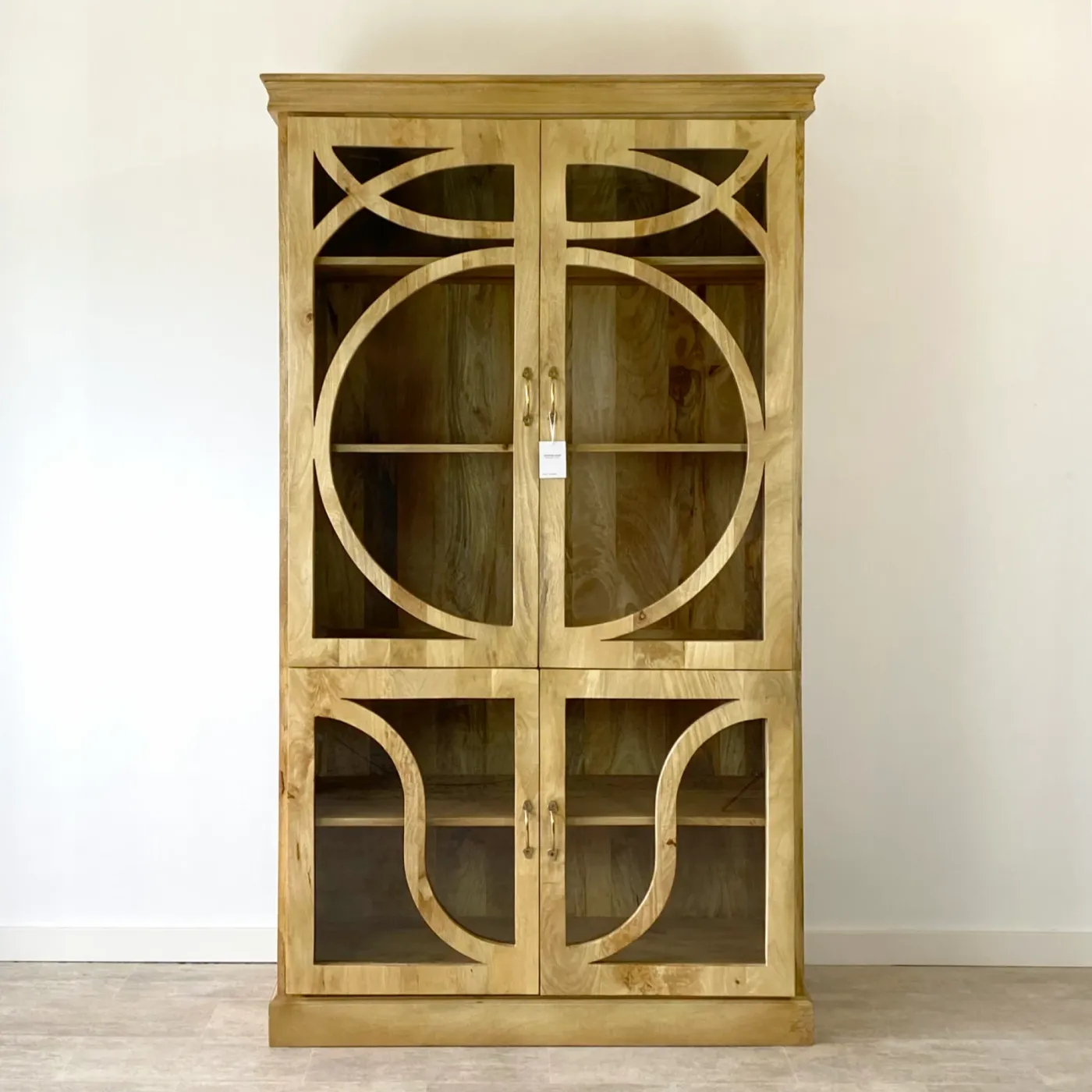 Vitrinekast Provenzal van mangohout 120 cm — Foto 1