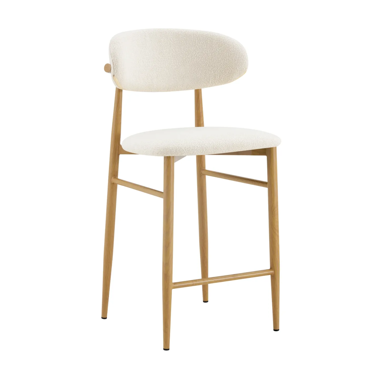Set de 2 – taburetes Nord de metal y madera — Foto 6