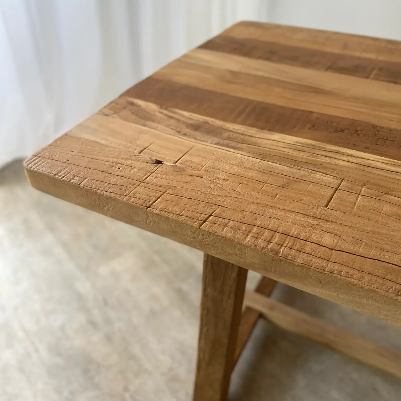 Ibiza wood recycled material dining table — Photo 3