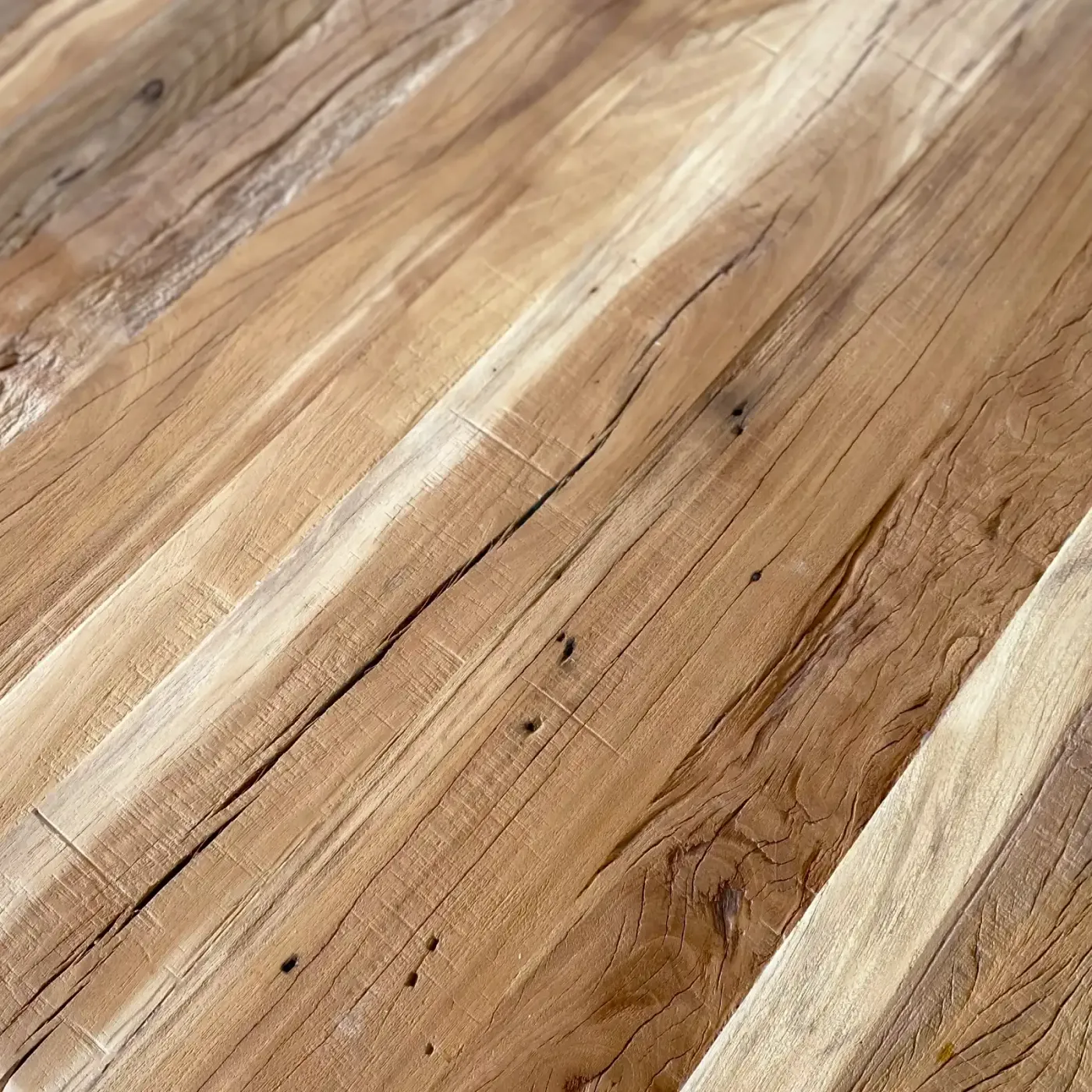 Round Ibiza wood recycled material dining table — Photo 4