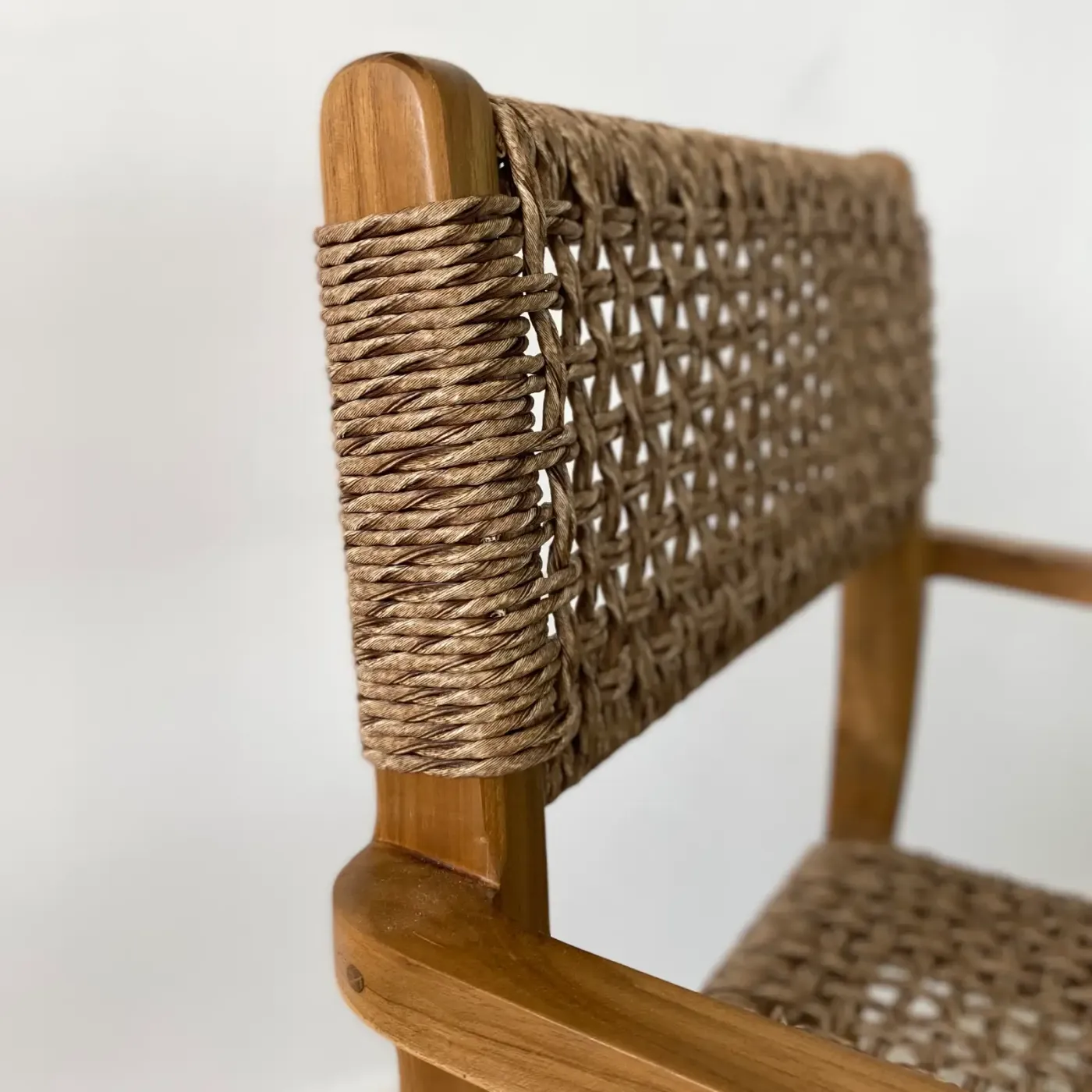 Set of 2 – stackable Ibiza teak chairs with armrests — Photo 6
