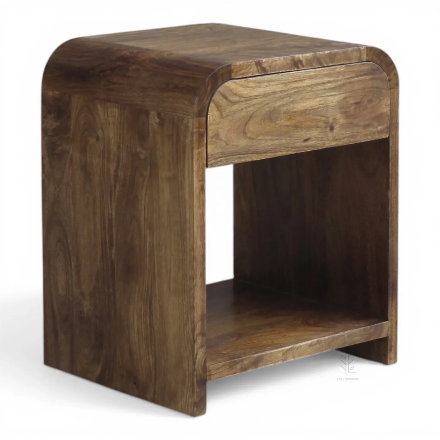 Color Ibiza mango wood walnut bedside table — Photo 4