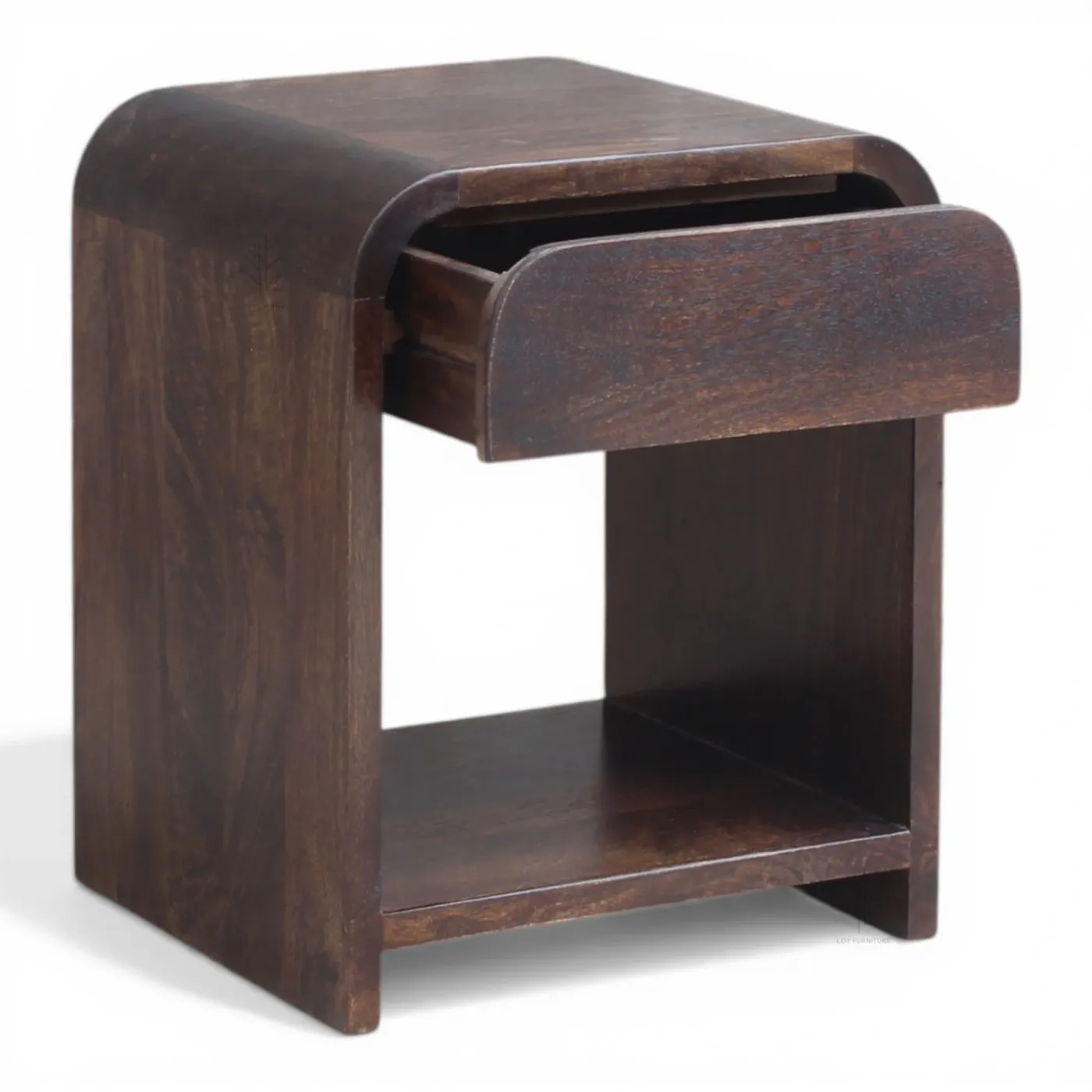 Color Ibiza mango wood bedside table – wenge — Photo 5