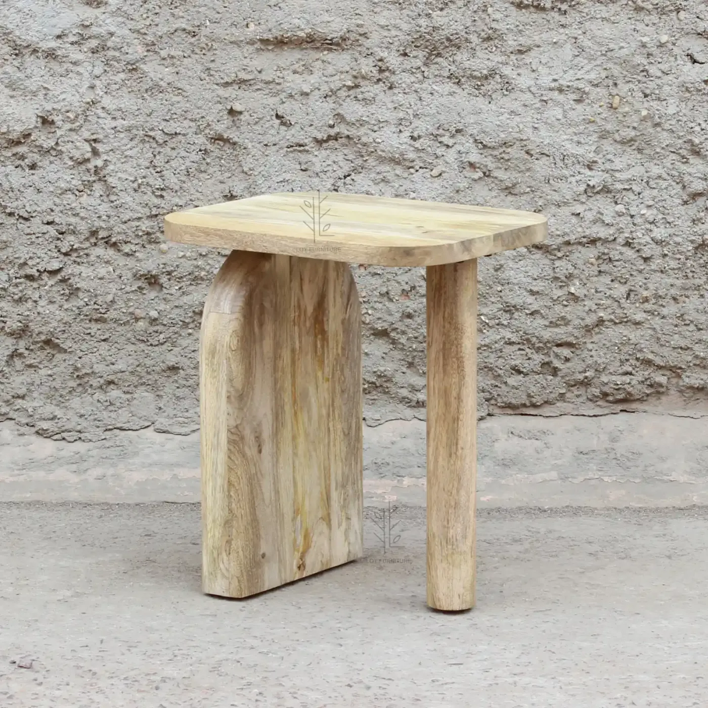 Mesa auxiliar Ibiza de mango natural — Foto 1