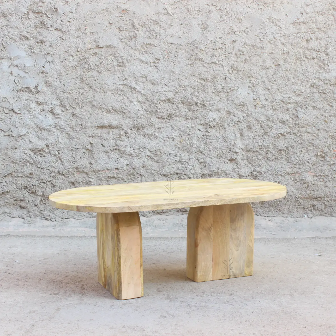 Mesa de centro Ibiza de mango natural — Foto 1