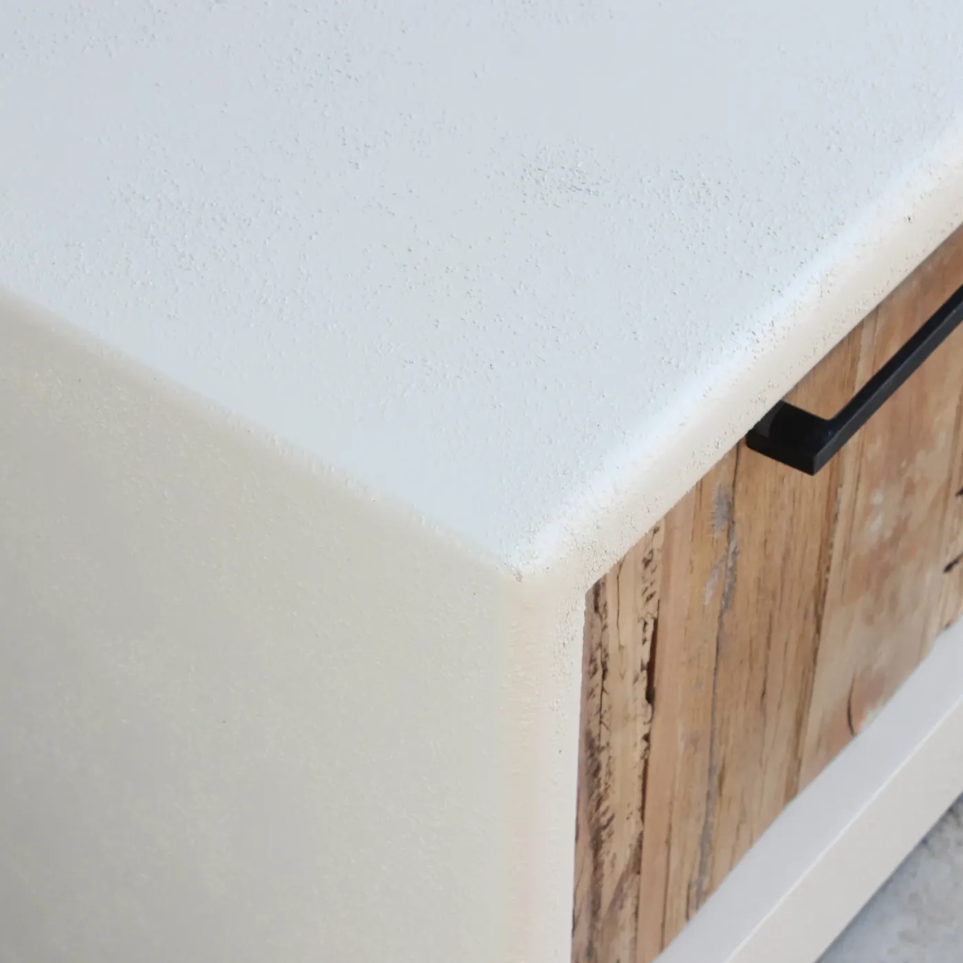 Ibiza concrete effect TV unit with handles — Photo 4