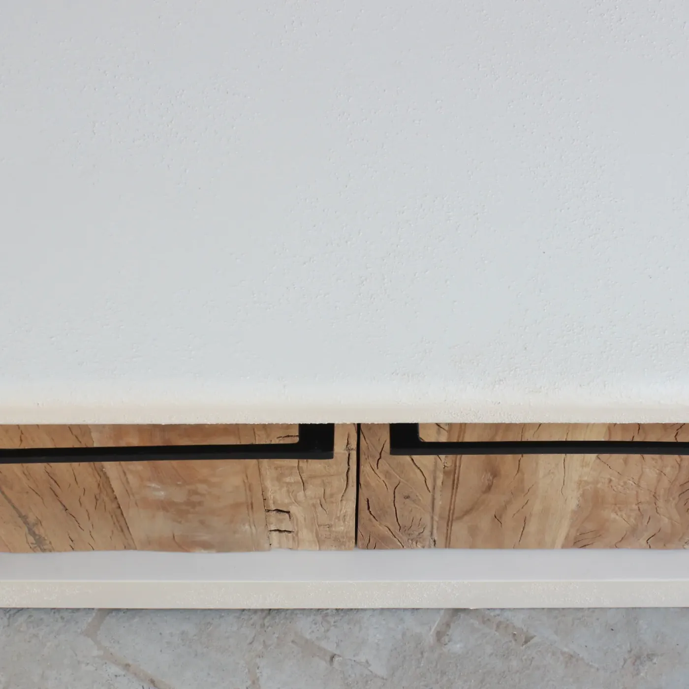 Ibiza concrete effect TV unit with handles — Photo 5