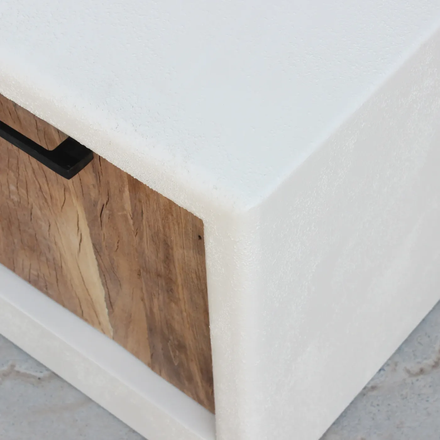 Ibiza concrete effect TV unit with handles — Photo 6