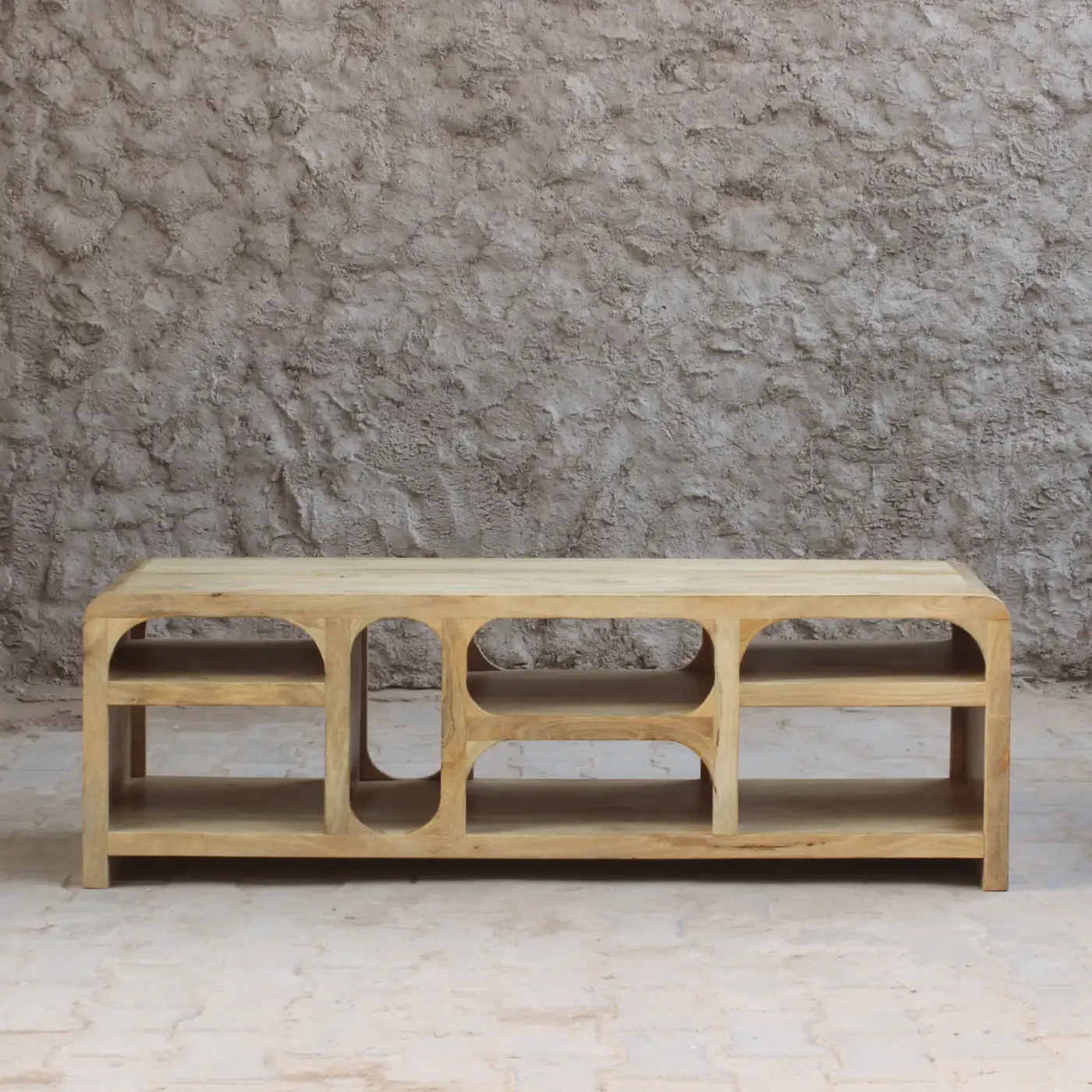 Ibiza mango wood TV unit – natural — Photo 1