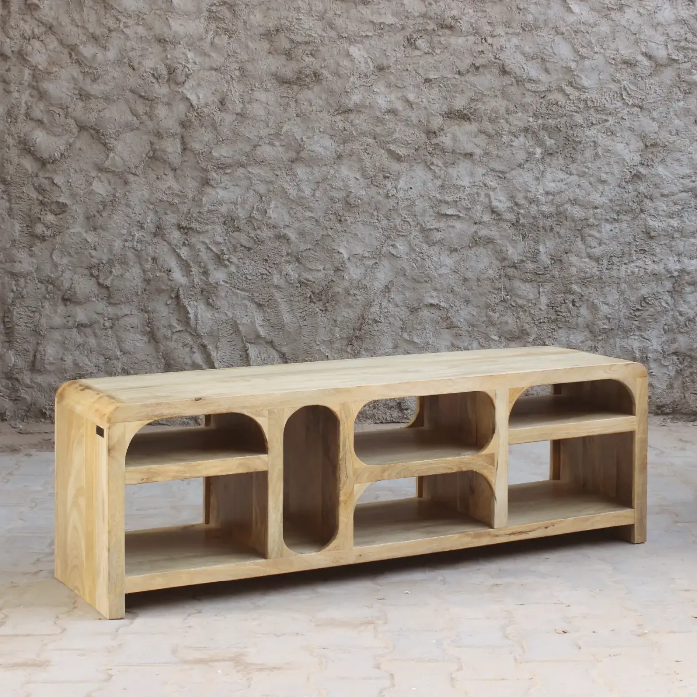 Ibiza mango wood TV unit – natural — Photo 2